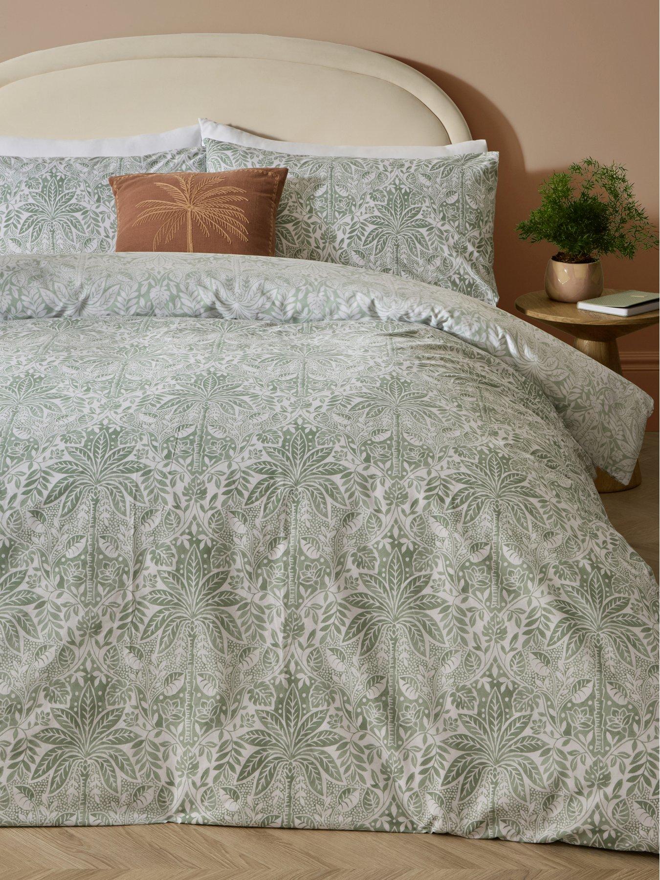 The Very Collection Deco Palm Printed Duvet Set