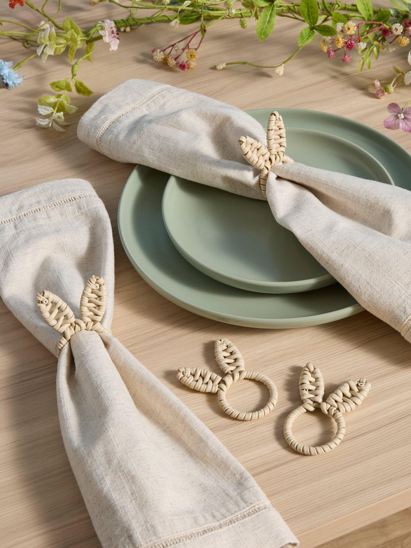The Very Collection Set Of 4 Bunny Napkin Rings