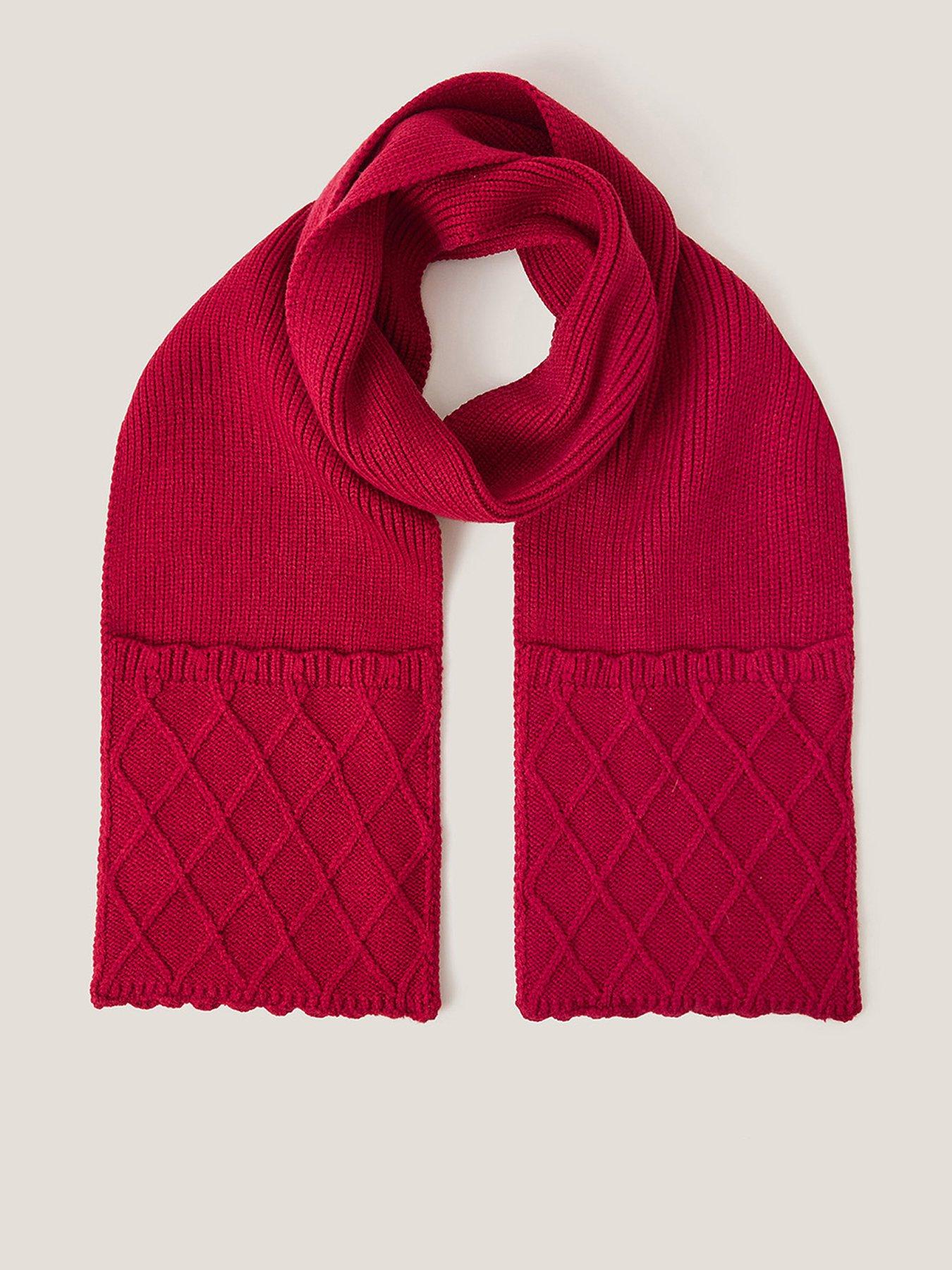 Monsoon Girls Criss Cross Scarf - Red