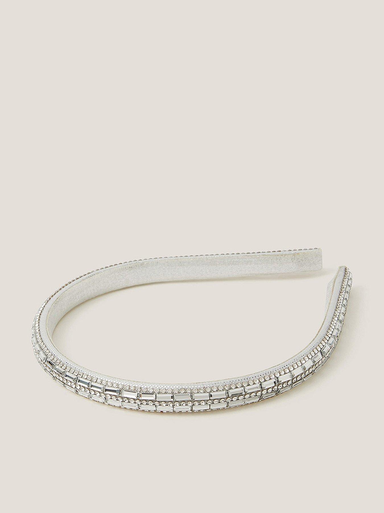 Monsoon Girls Jewelled Aliceband - Silver