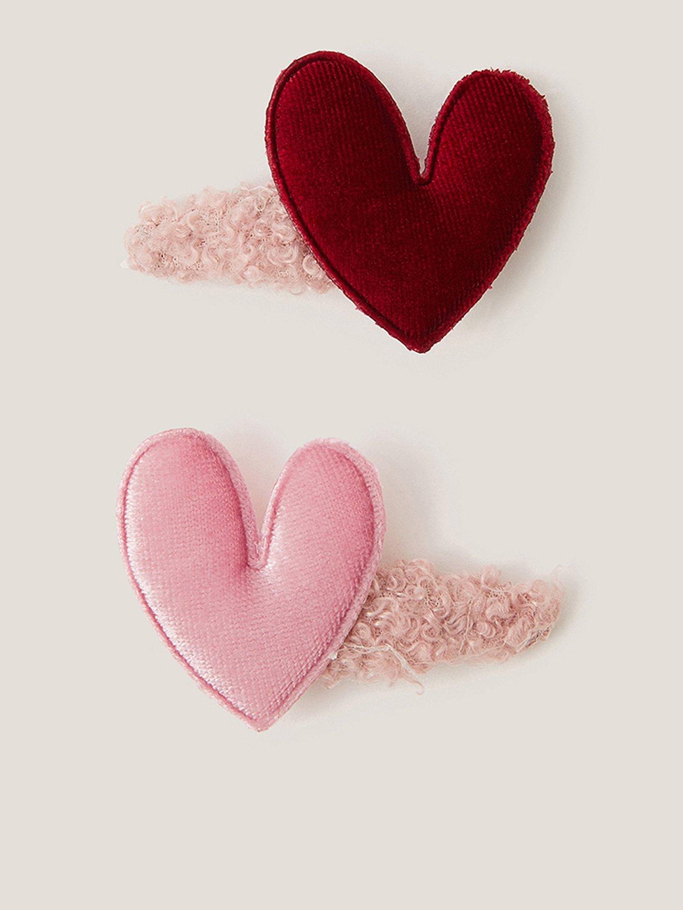 Monsoon Girls 2 Pack Heart Borg Clickclack - Pink