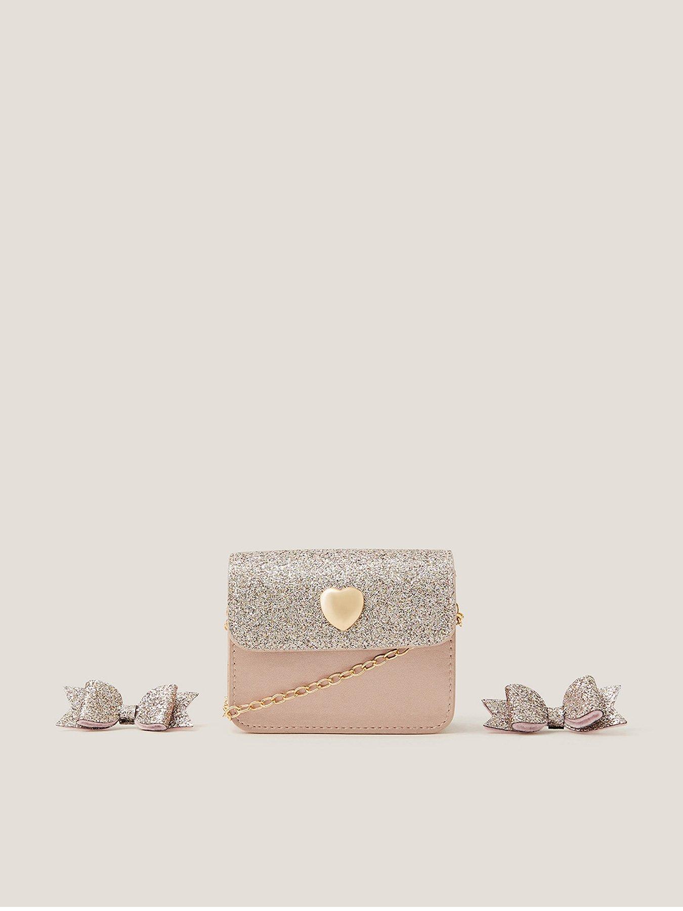 Monsoon Girls Glitter Glam Mini Bag Set - Pink | Very