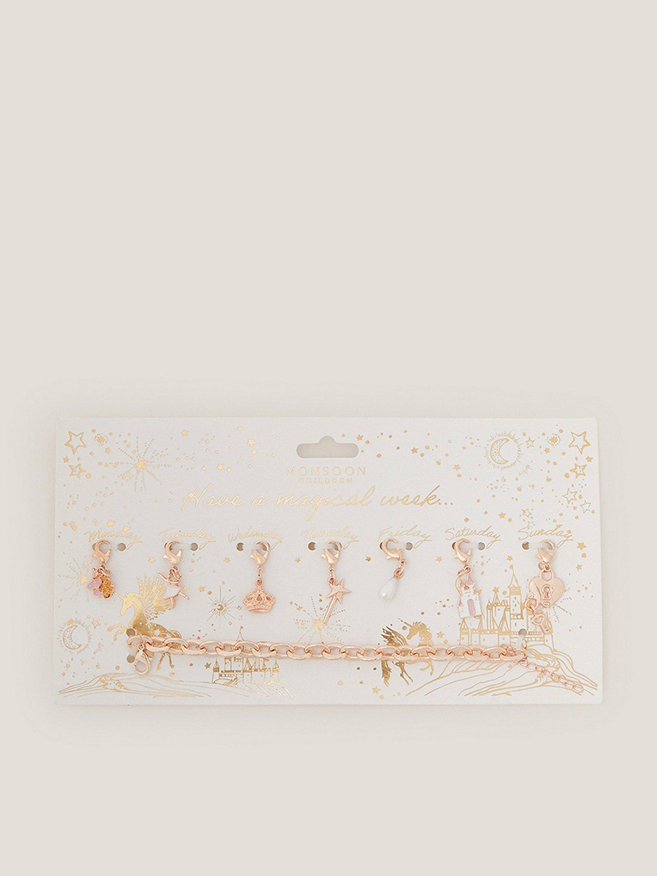 Monsoon Girls Fairytale Charm Bracelet - Pink