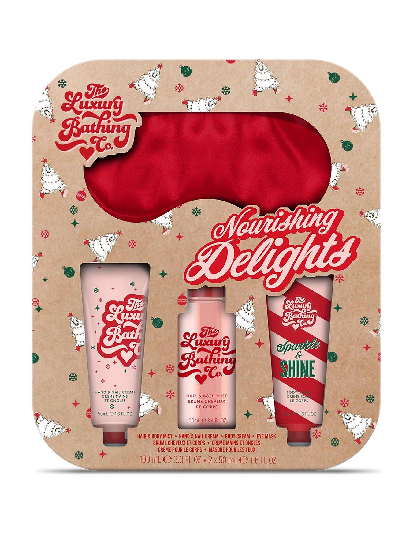 The Luxury Bathing Company Nourishing Delights Eye Mask Set - Candy Canes, Cocoa & Vanilla Swirl