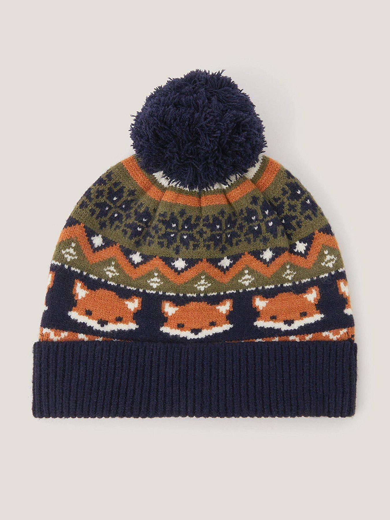 Monsoon Boys Fox Hat, Multi, Size 6-10 Years