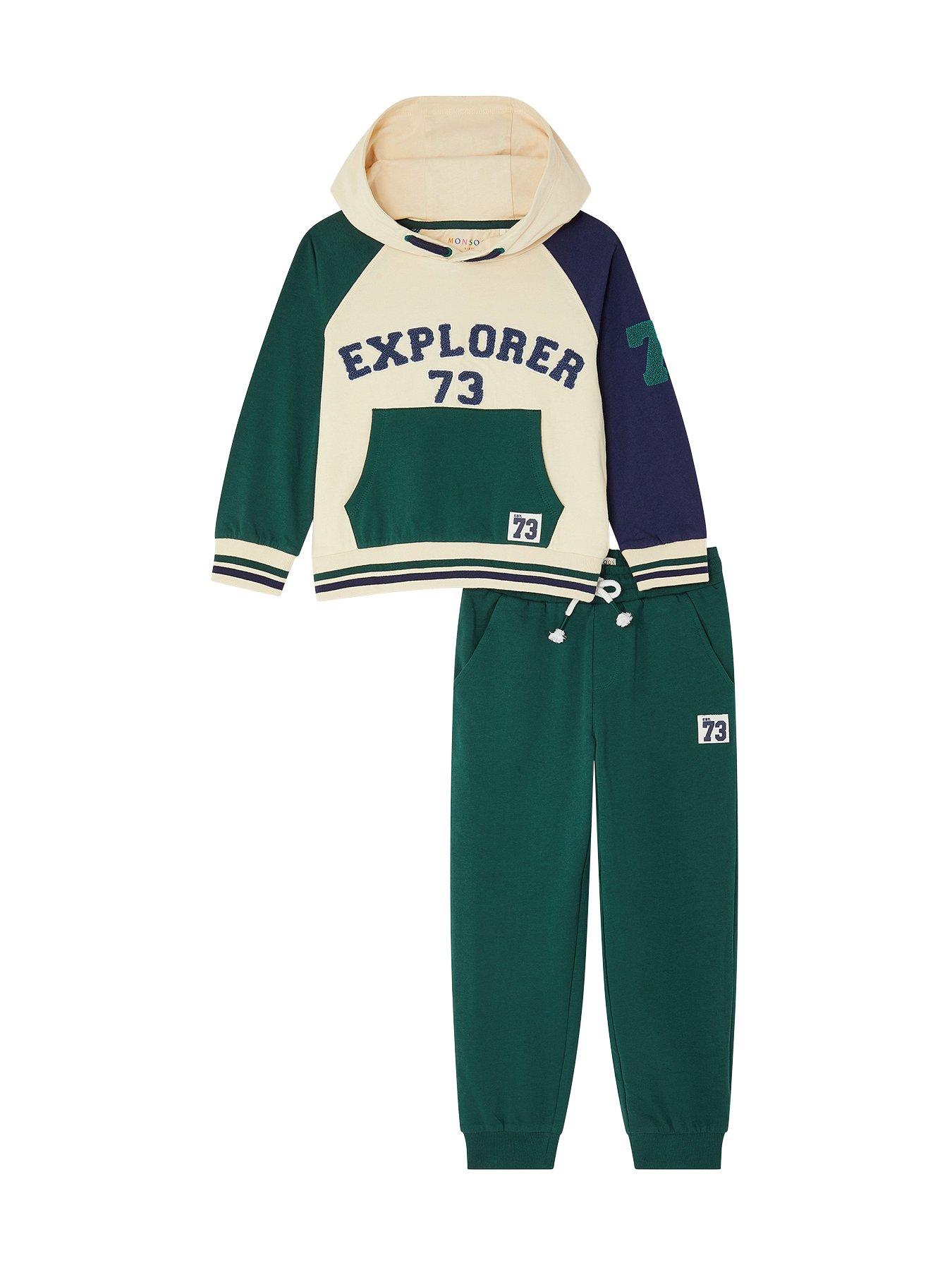 undefined Boys Sweat Set - Green