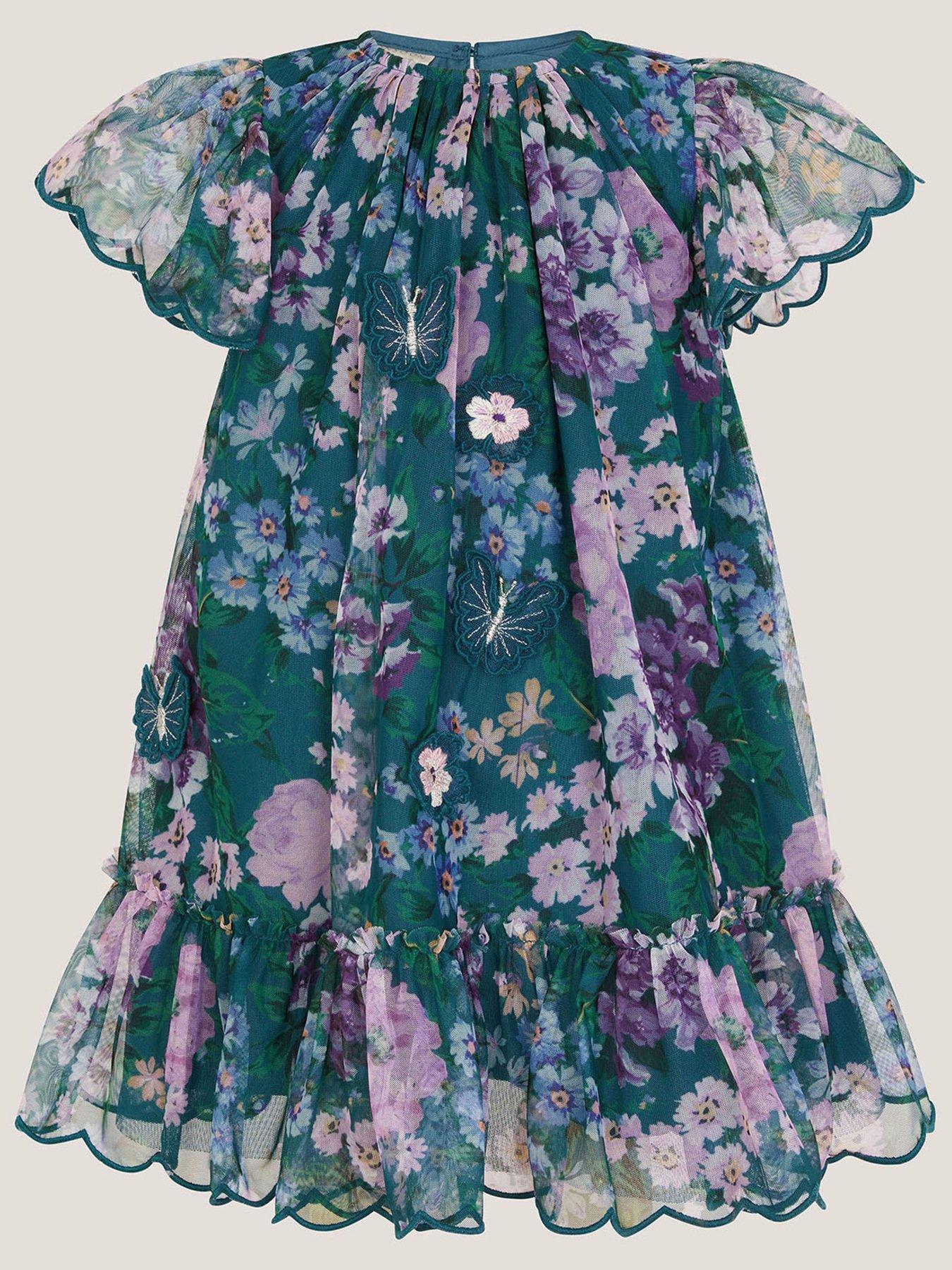 undefined Baby Girls Wildflower Swing Dress - Green