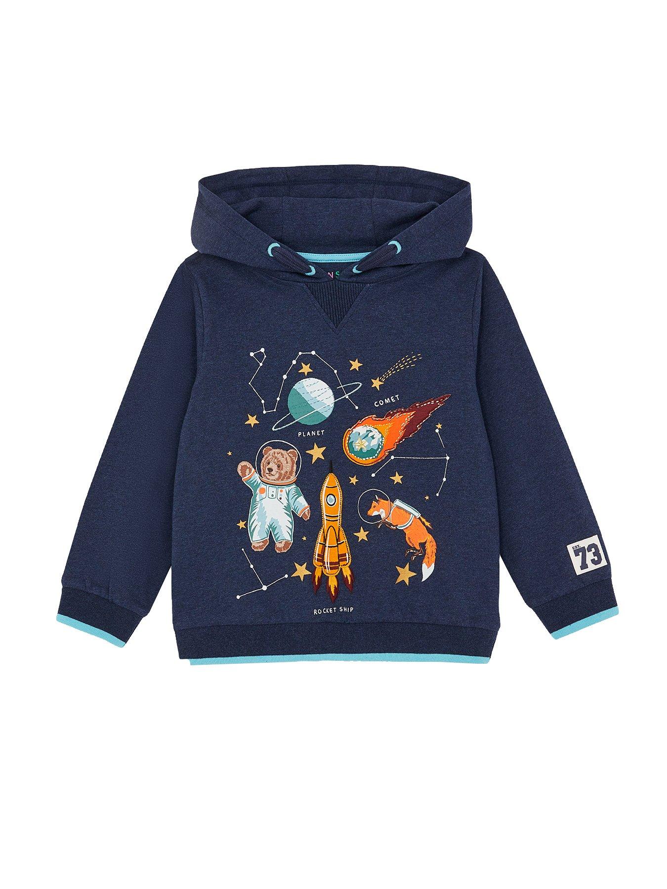 undefined Boys Space Hoodie - Navy