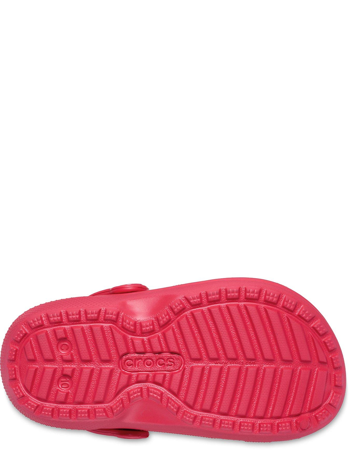 Crocs Classic Lined Bold Check Clog - Red | Very