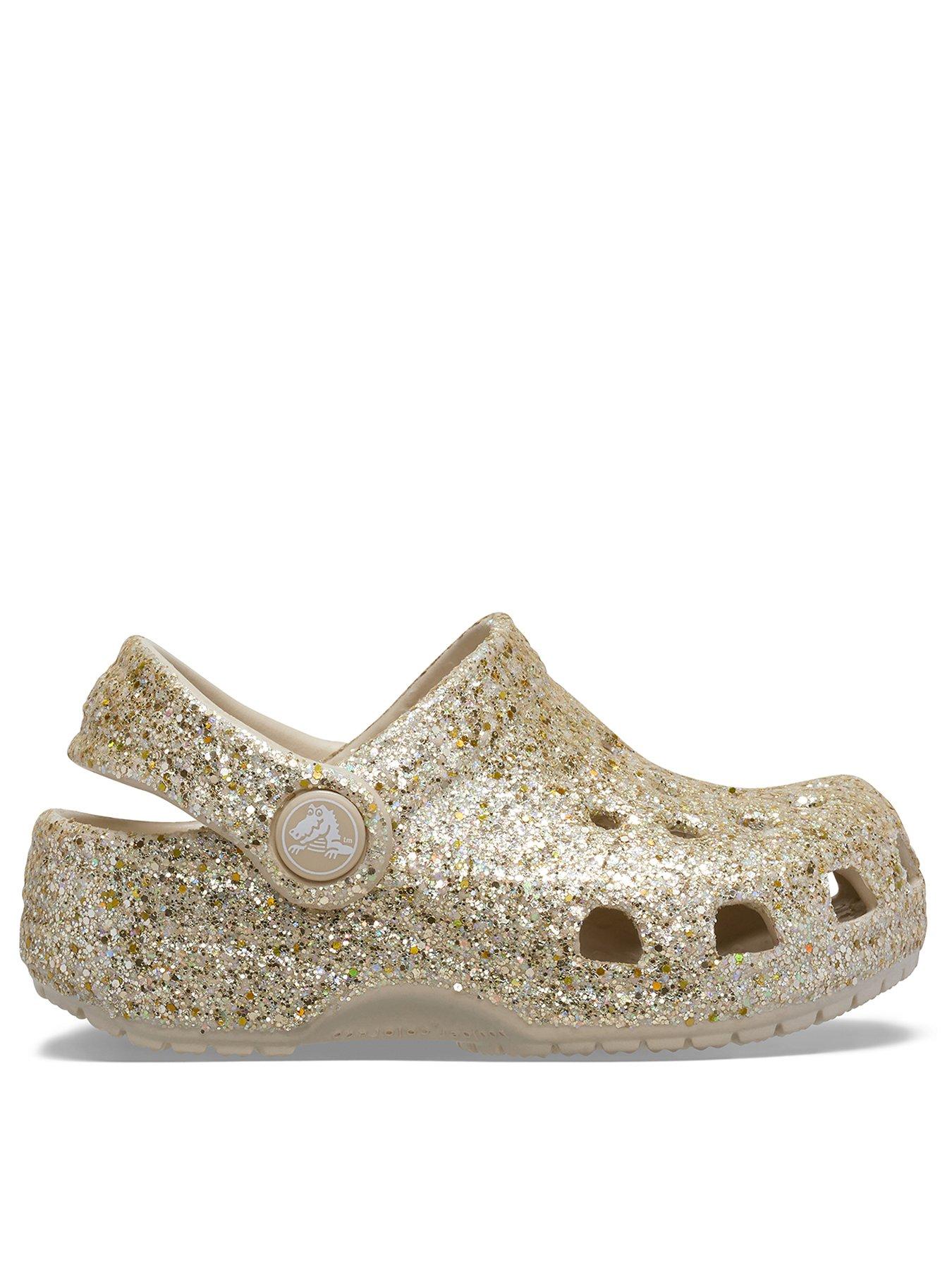 Crocs Littles Chunky Glitter - Beige