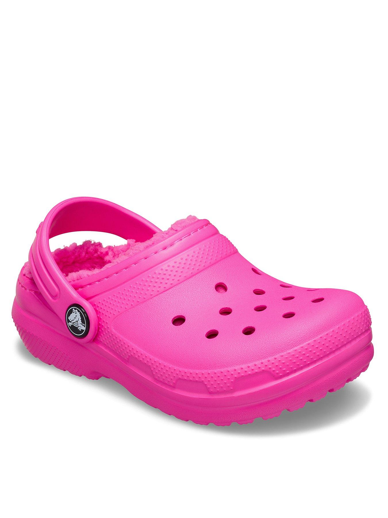 Crocs Classic Lined Clog T - Pink | Very
