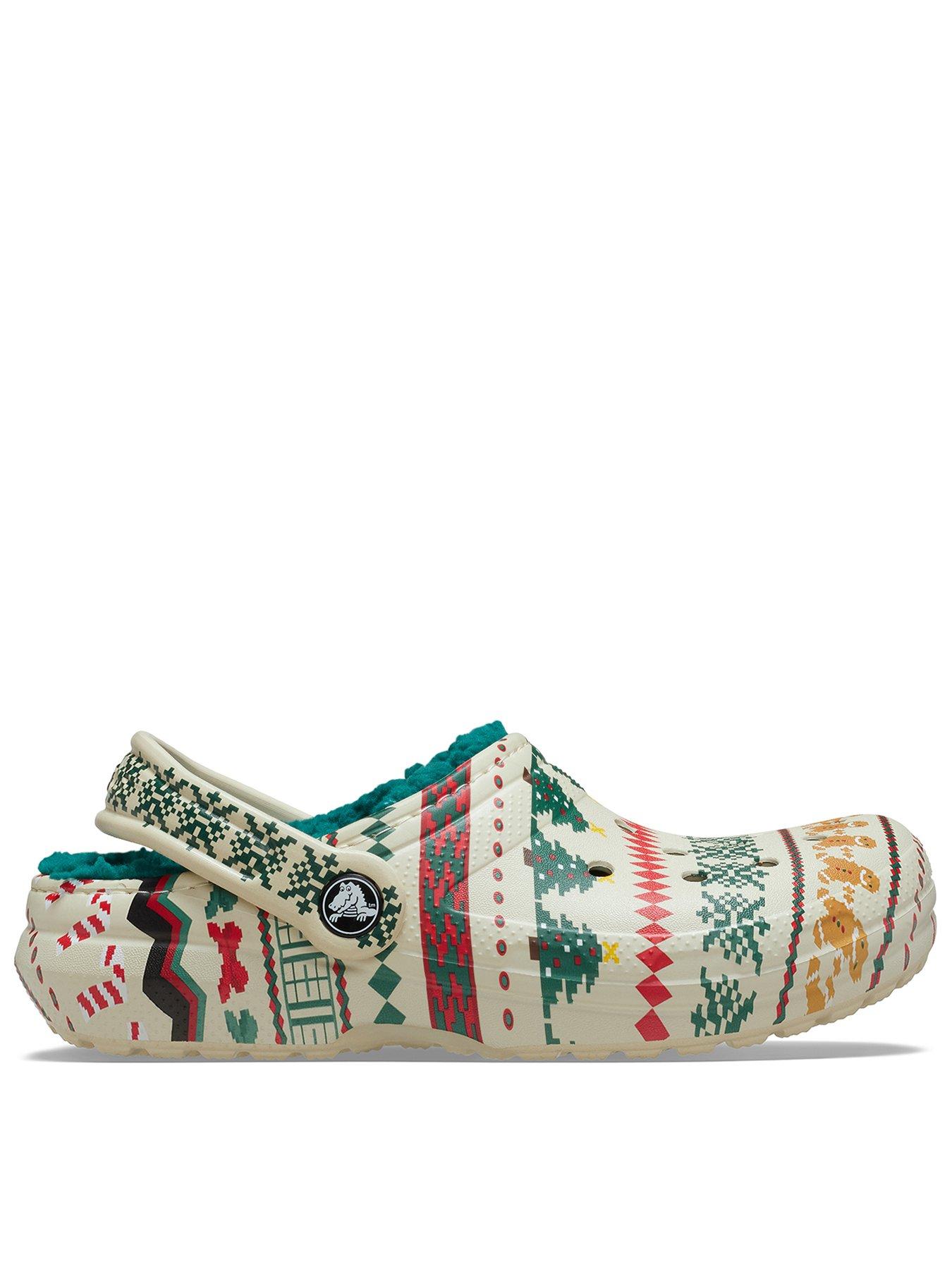 Crocs Classic Lined Fair Isle Clog T - Beige