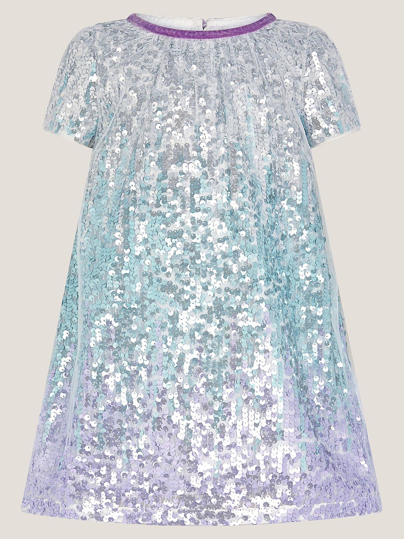 undefined Baby Girls Mermaid Ombre Sequin Dress - Multi