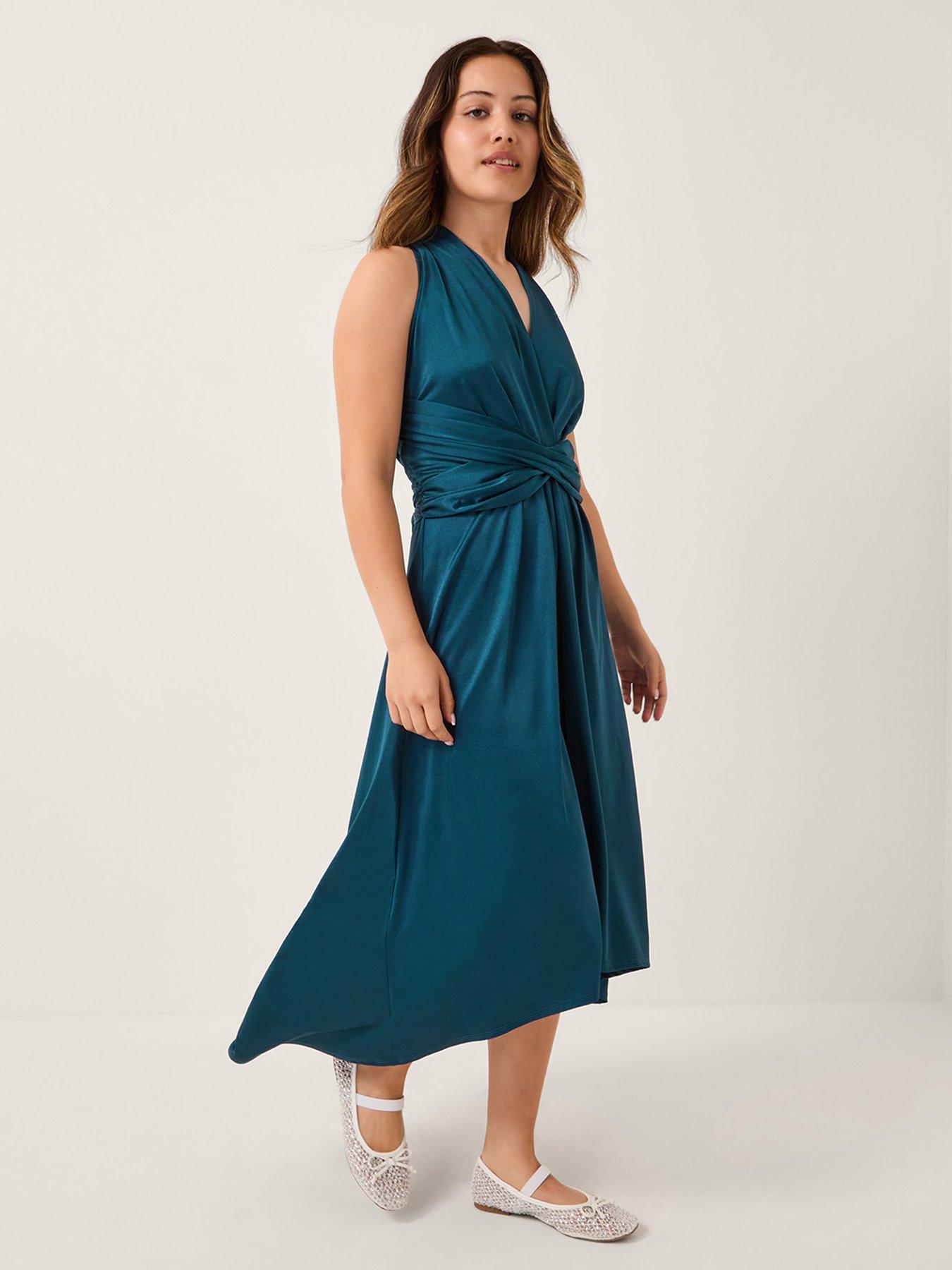undefined Girls Tia Twist Front Prom Dress - Green