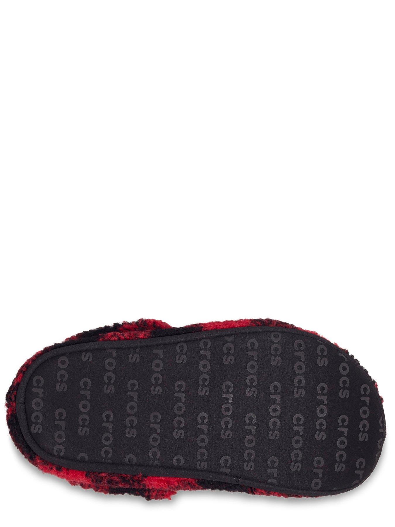 Crocs Classic Buff Check Cozzzy Slipper K - Red | Very