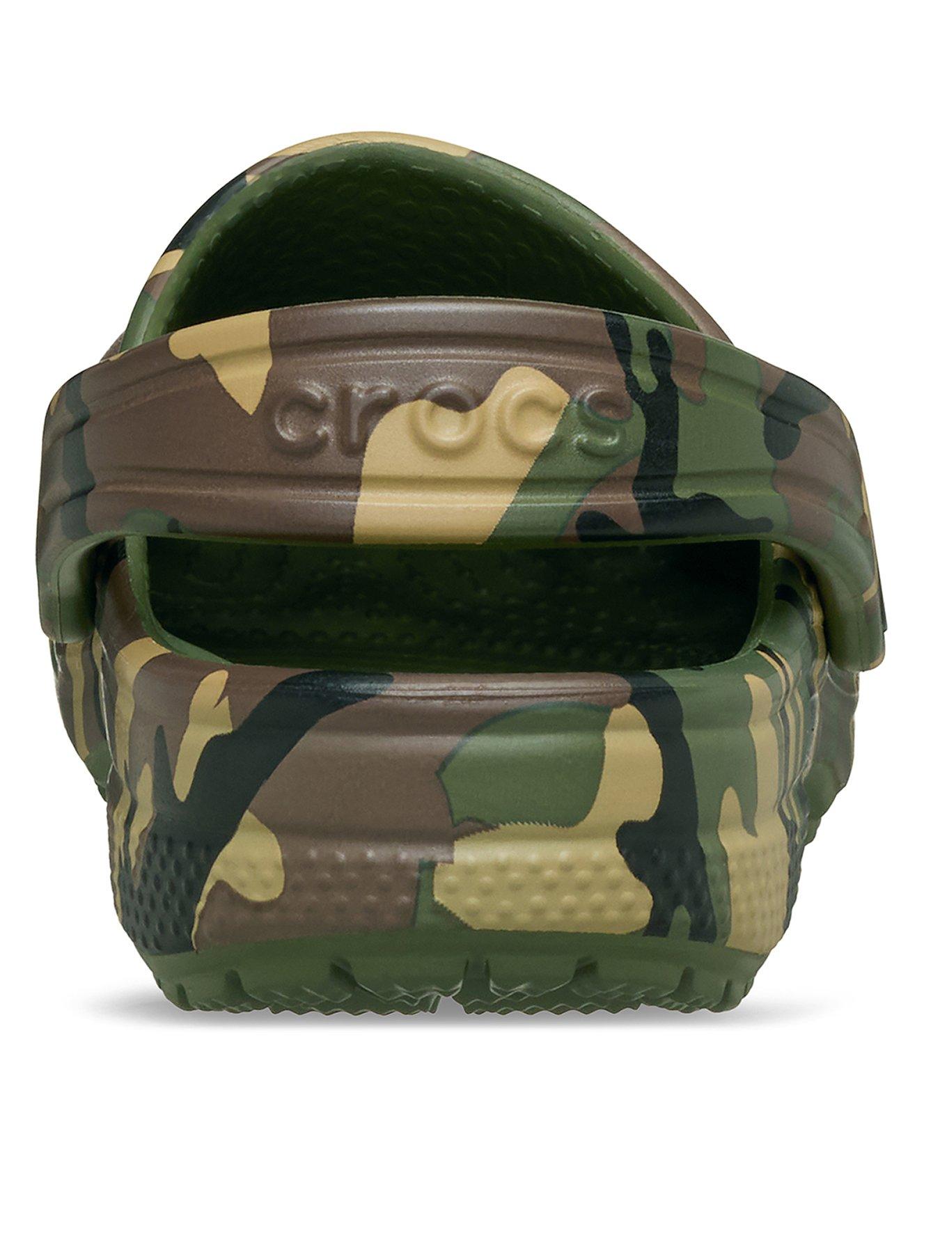 Image 3 of 6 of Crocs Toddler Classic Camouflage Clog - Green