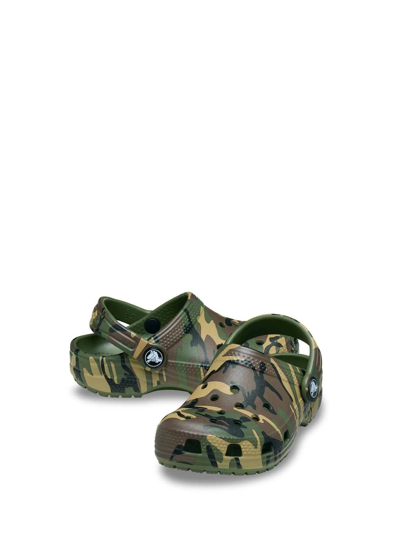 Image 6 of 6 of Crocs Toddler Classic Camouflage Clog - Green