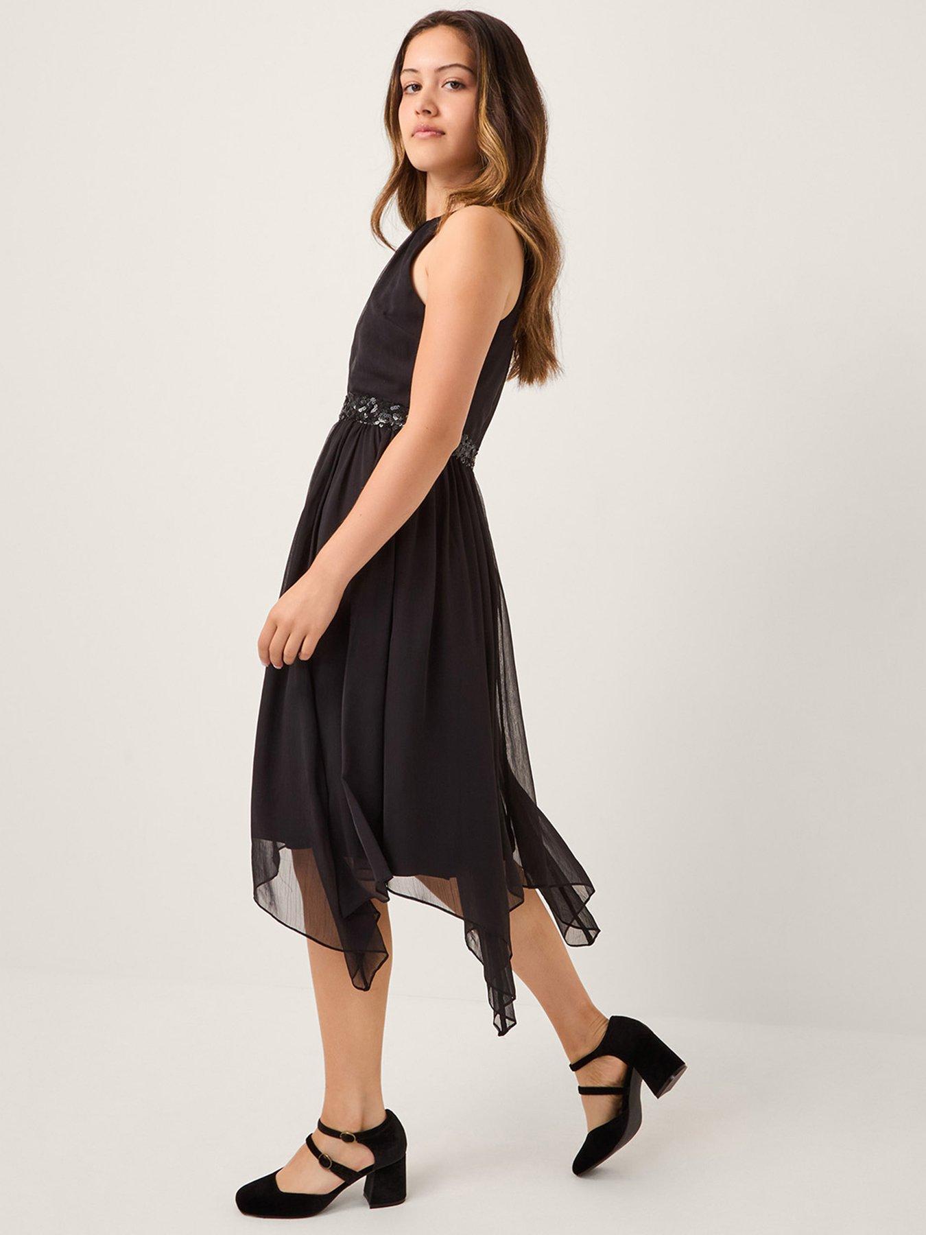 undefined Girls Idaho Halter Neck Prom Dress - Black