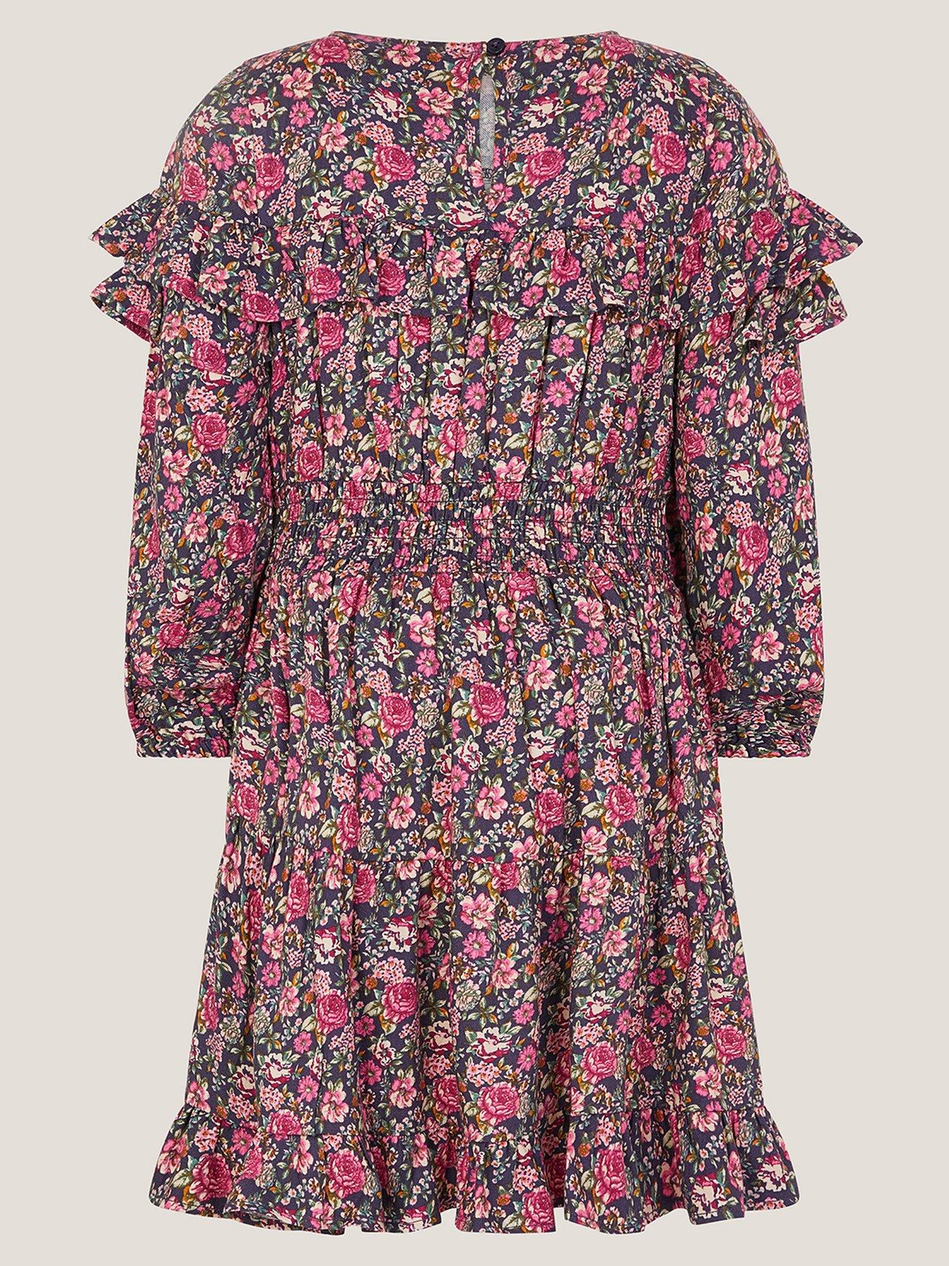 Monsoon Ditsy Dress Monsoon Blue Ditsy Floral Long Sleeve Dress