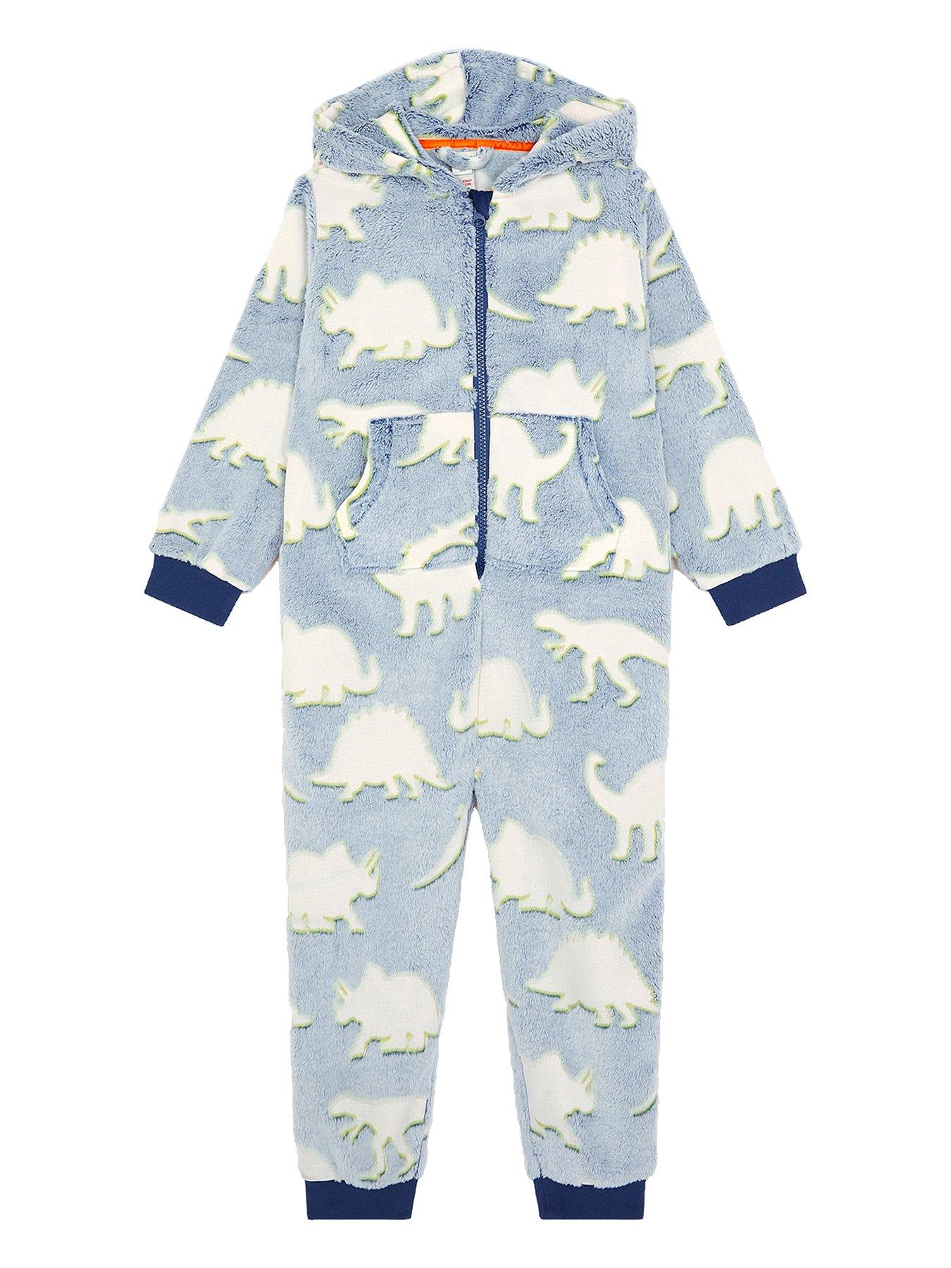 Monsoon Boys Glow In The Dark Dino All In One - Navy