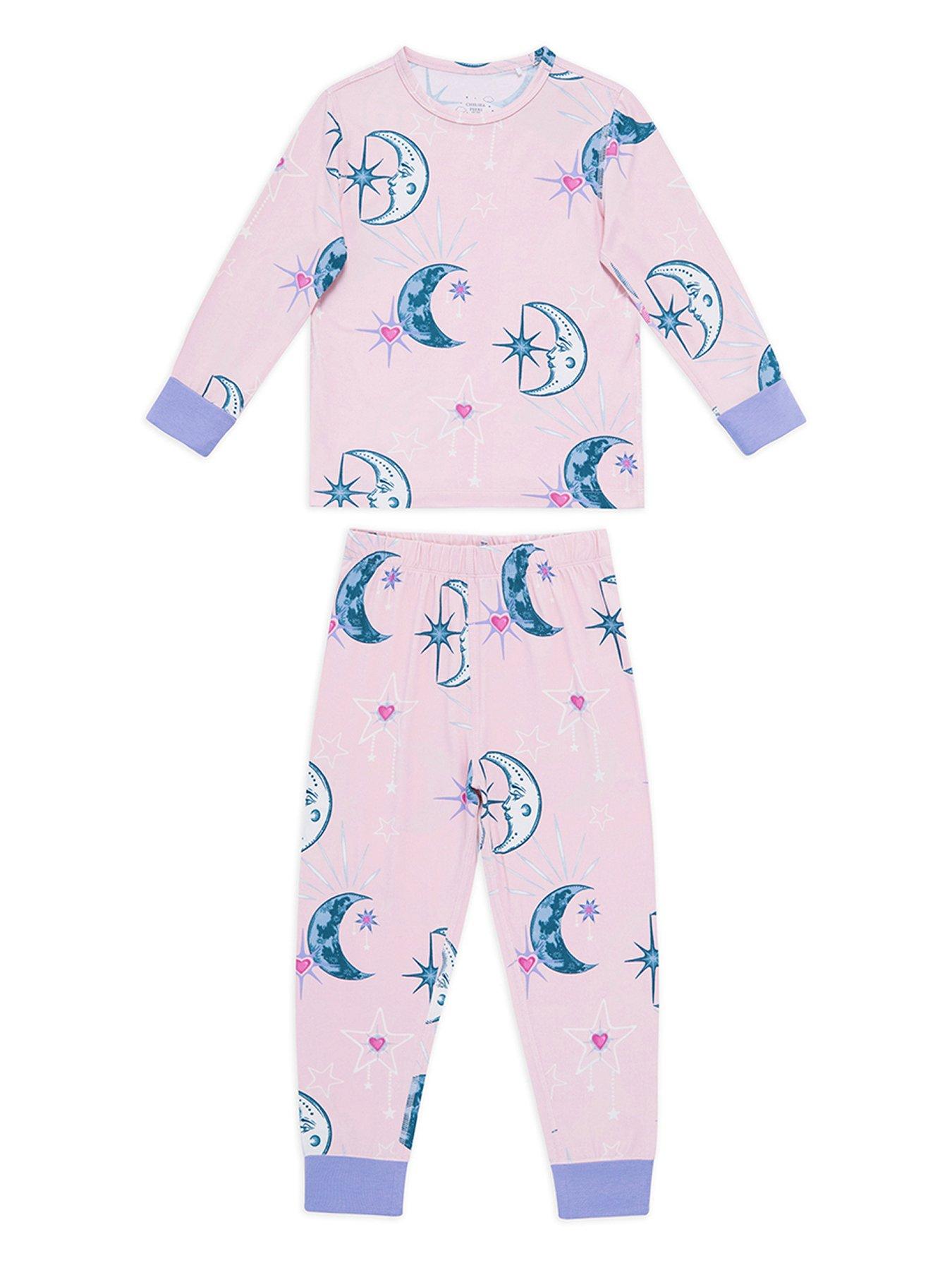 CHELSEA PEERS Unisex Kids Star And Moon Print Pyjamas With Extendable ...