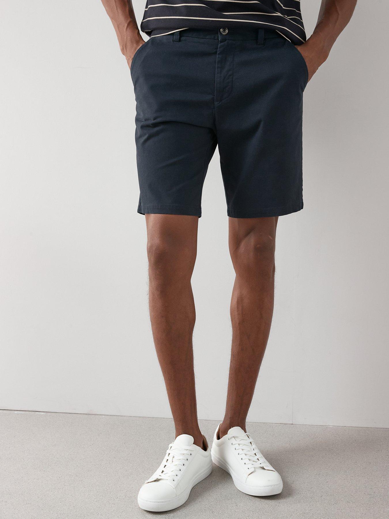 Image 2 of 7 of The Very Collection 2 Pack Cotton Rich Chino Shorts - Navy/Stone