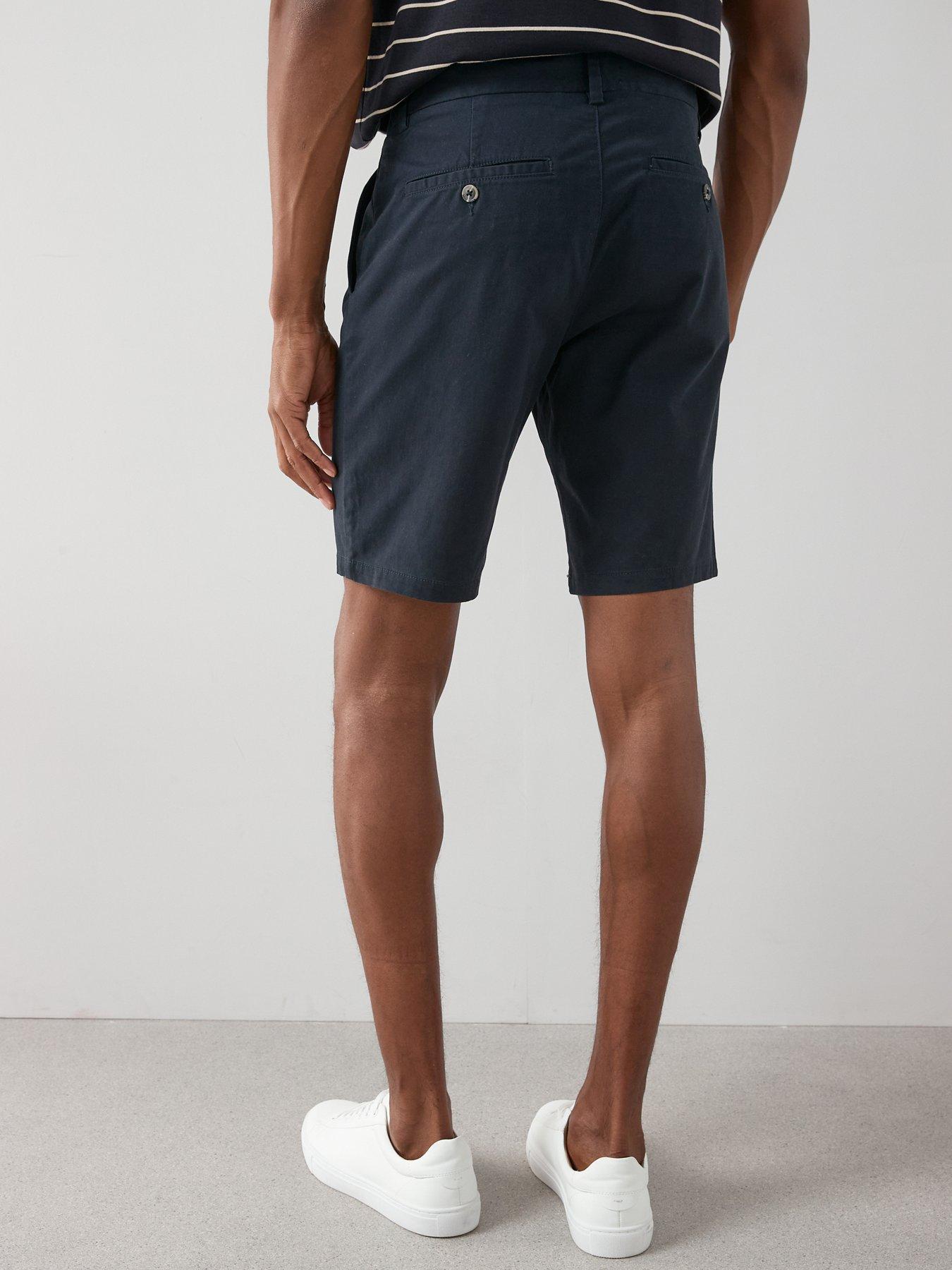 Image 3 of 7 of The Very Collection 2 Pack Cotton Rich Chino Shorts - Navy/Stone