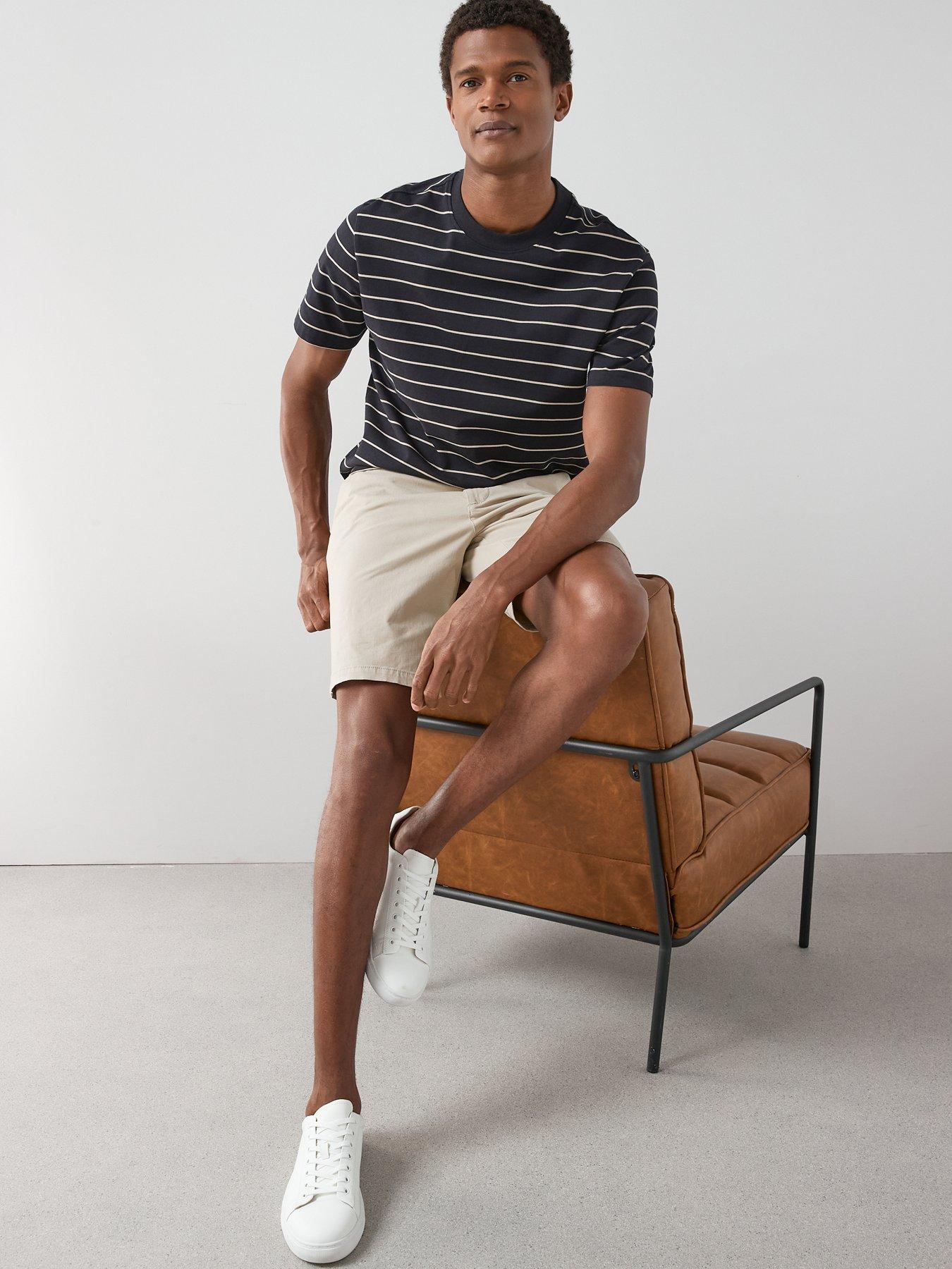 Image 7 of 7 of The Very Collection 2 Pack Cotton Rich Chino Shorts - Navy/Stone