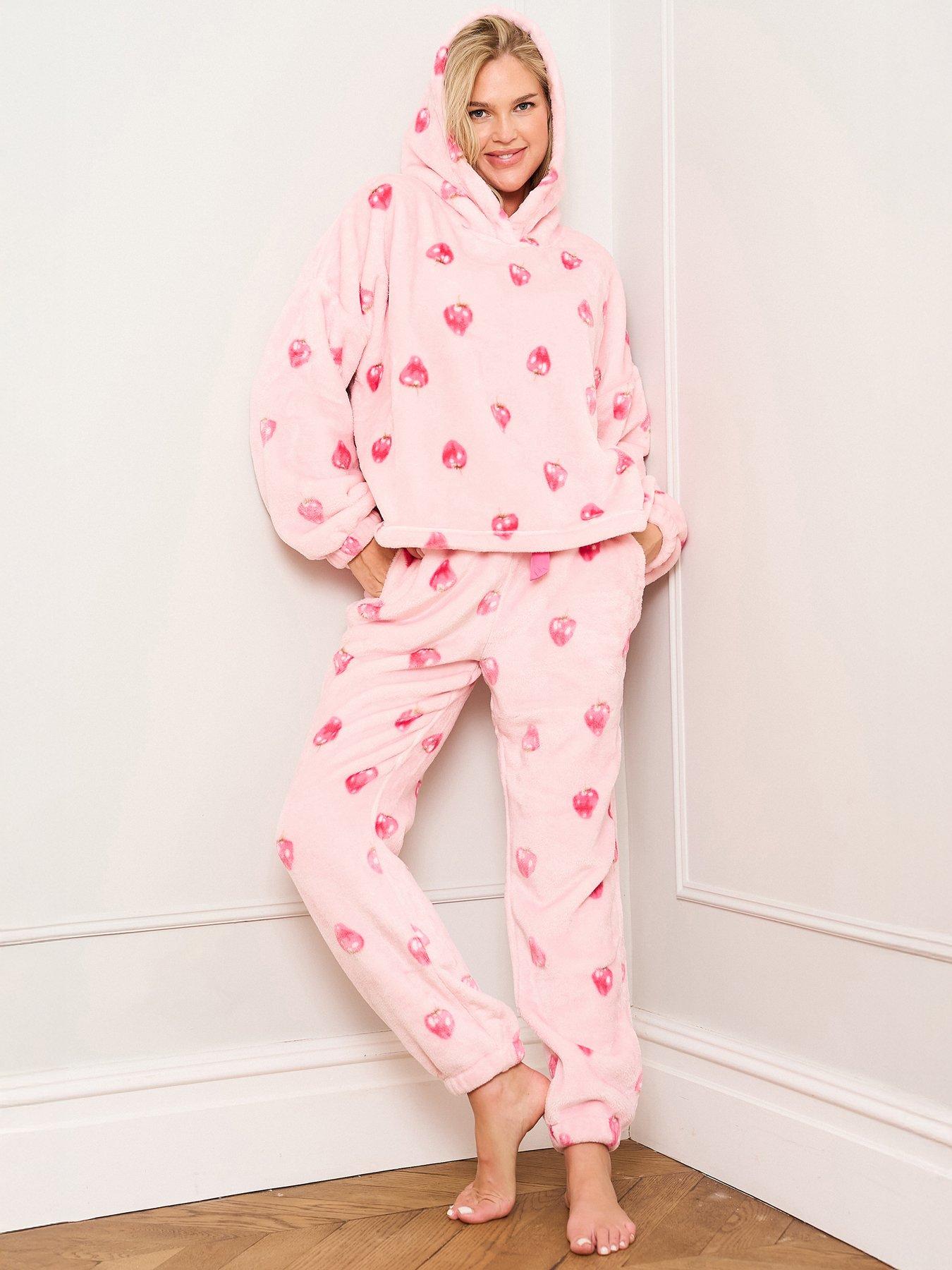 Jim Jam The Label Strawberry Print Twosie - Pink