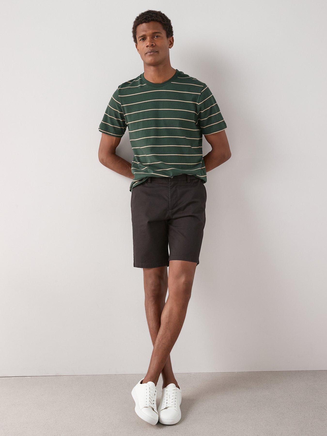 Image 6 of 7 of The Very Collection 2 Pack Cotton Rich Chino Shorts - Black/Stone