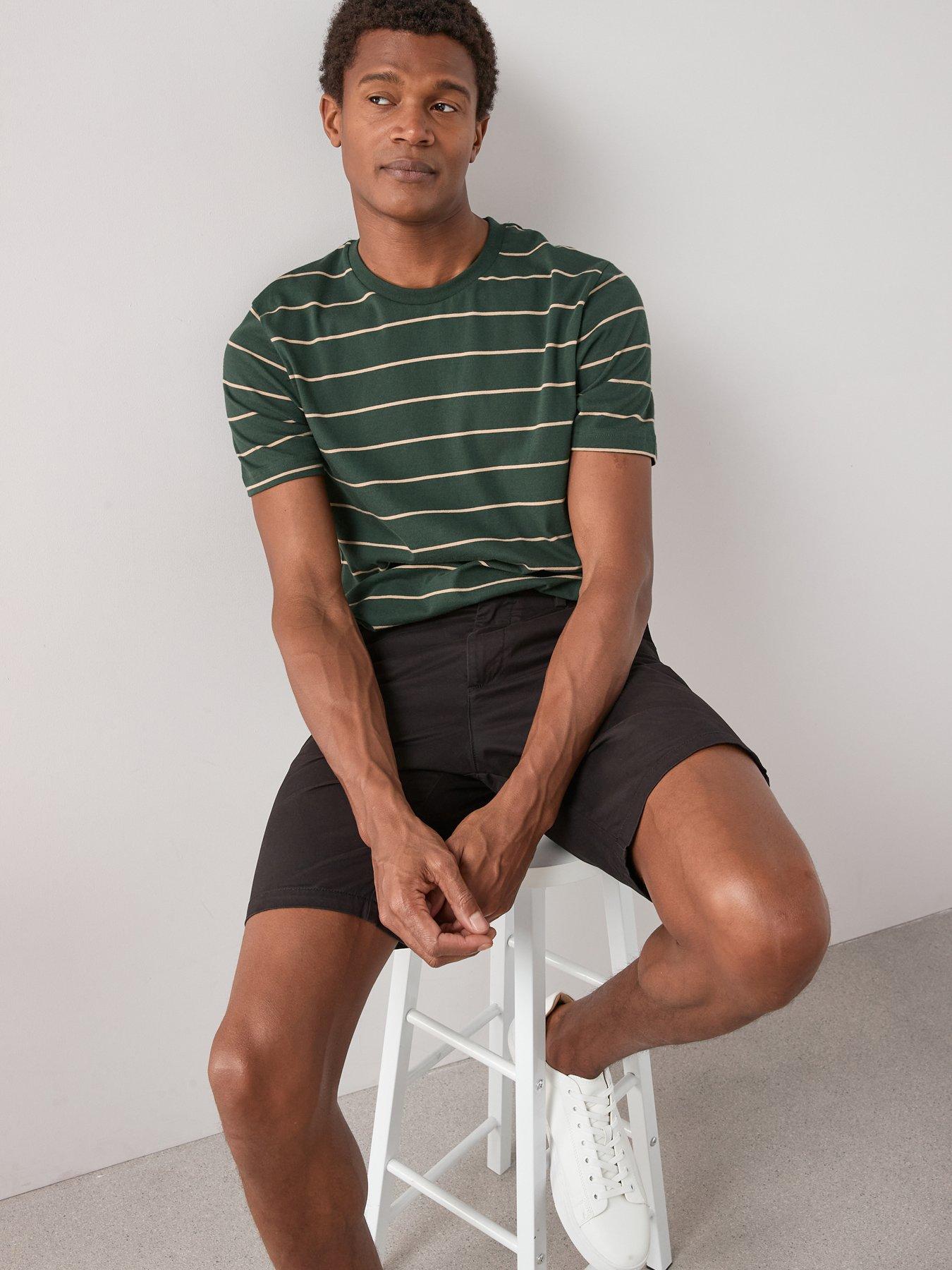 Image 7 of 7 of The Very Collection 2 Pack Cotton Rich Chino Shorts - Black/Stone