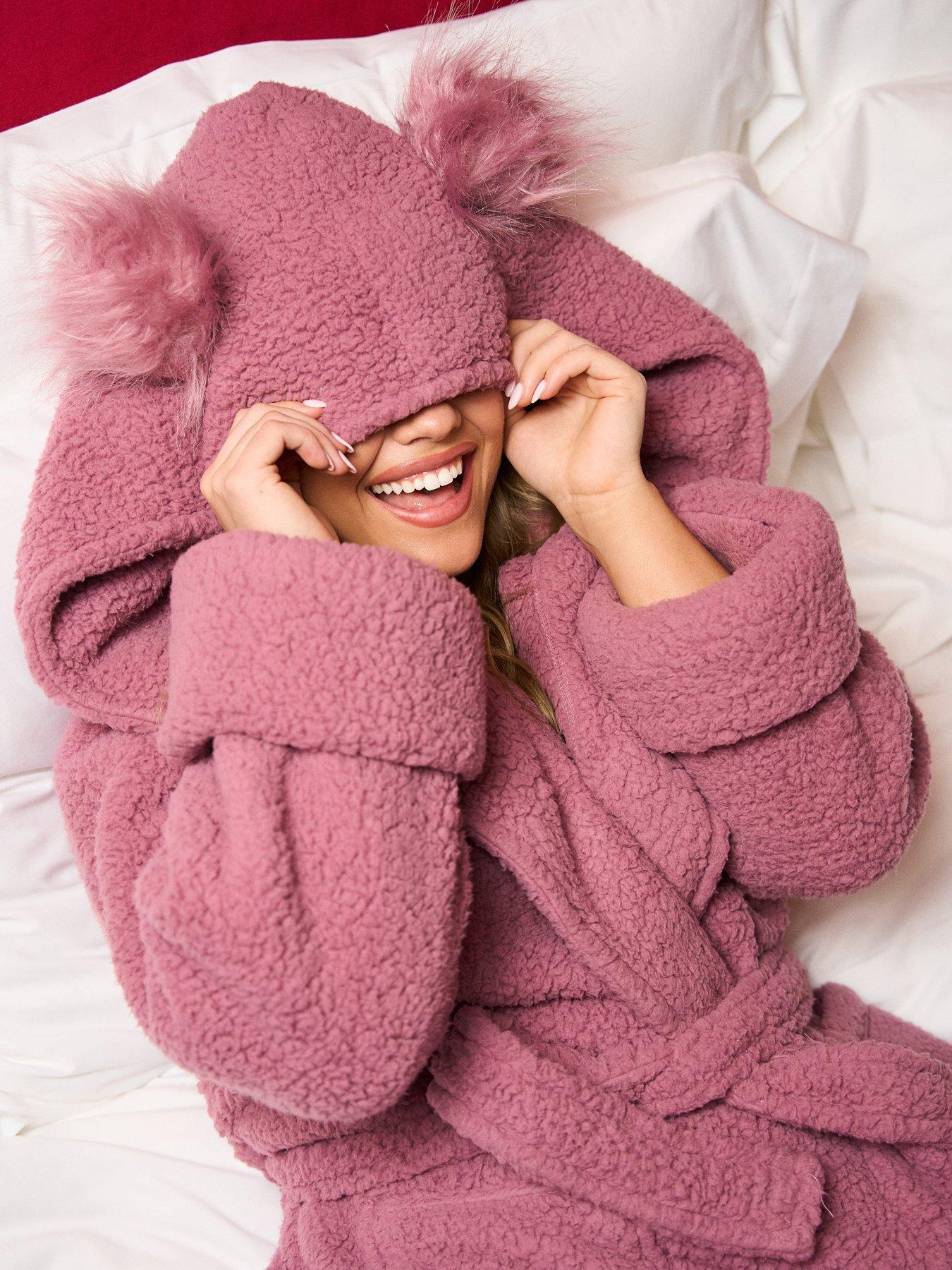 Image 4 of 5 of Jim Jam The Label Novelty Lambi Robe - Pink