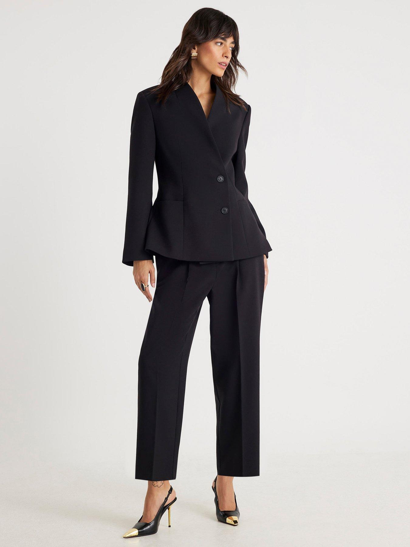 Image 3 of 6 of River Island Straight Leg Trouser - Black