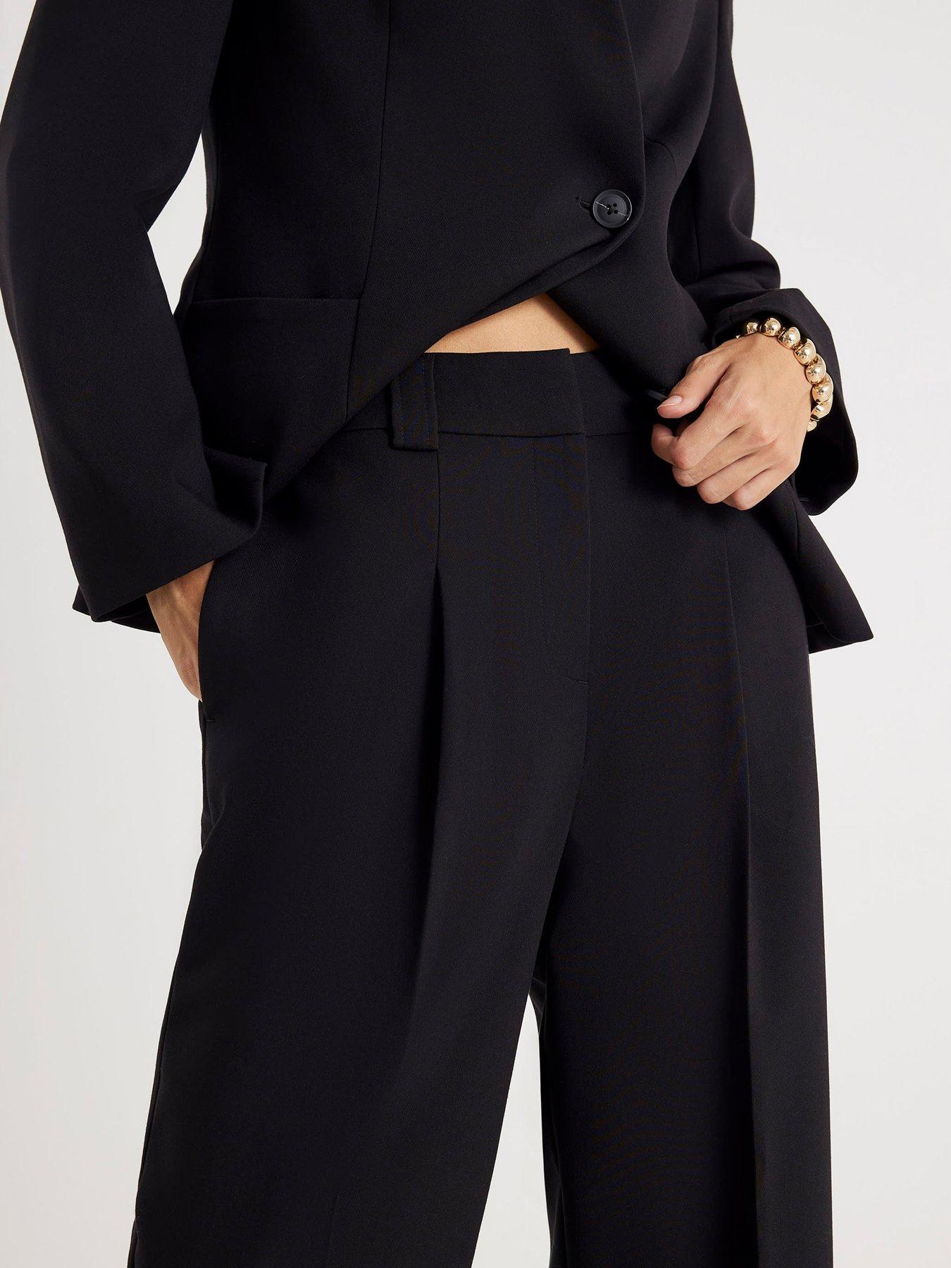 Image 6 of 6 of River Island Straight Leg Trouser - Black