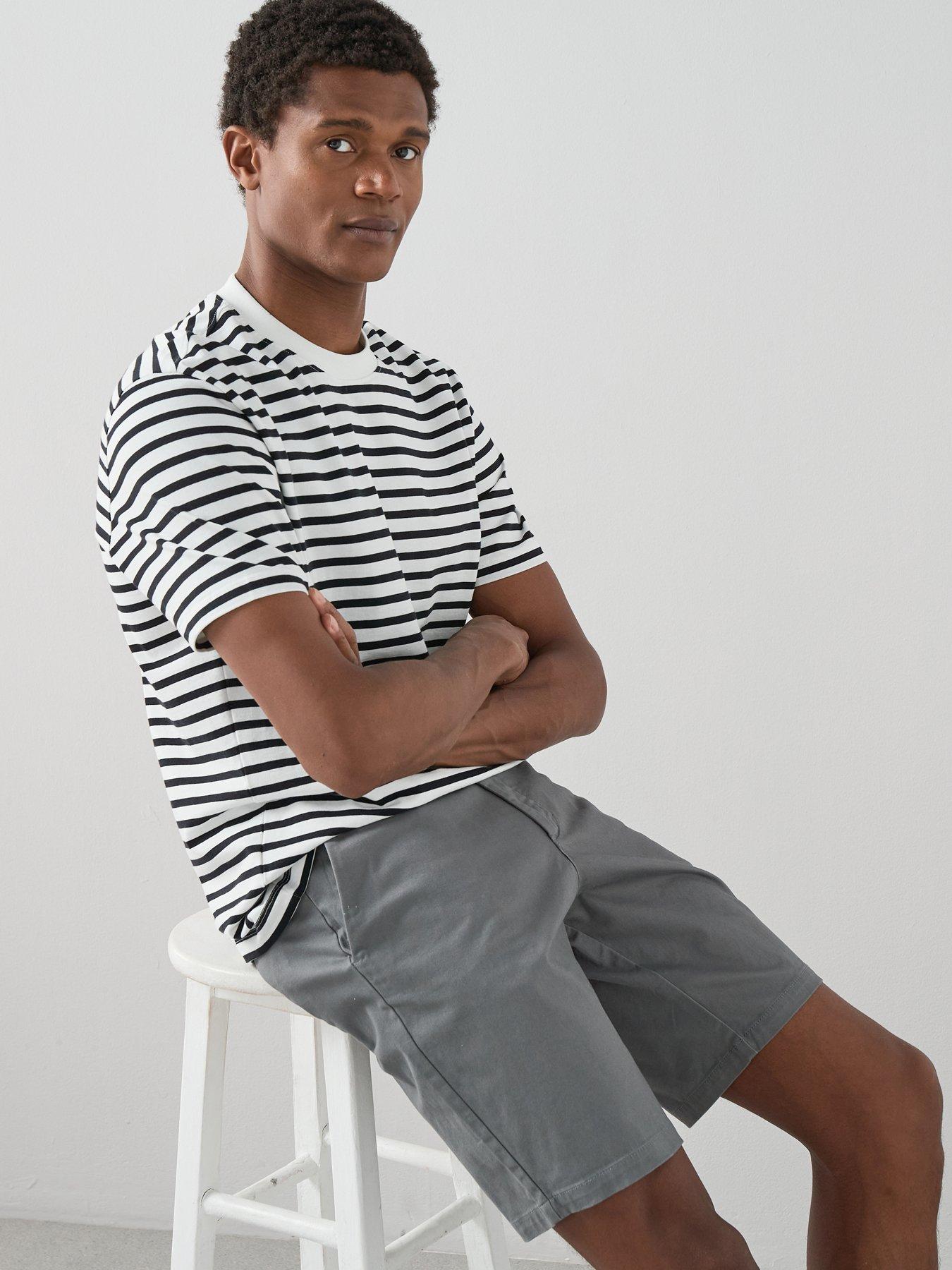 Image 7 of 7 of The Very Collection 2 Pack Cotton Rich Chino Shorts - Charcoal/Black