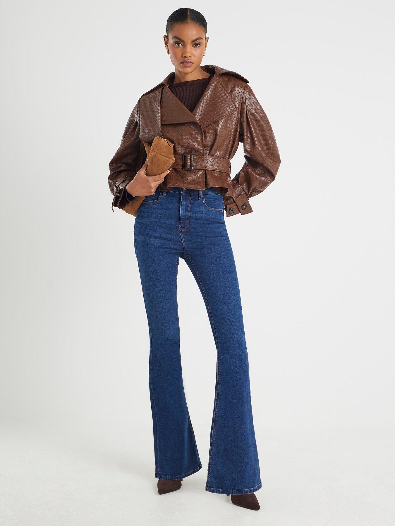 River Island Sculpt Flare Britney Jeans Blue Very
