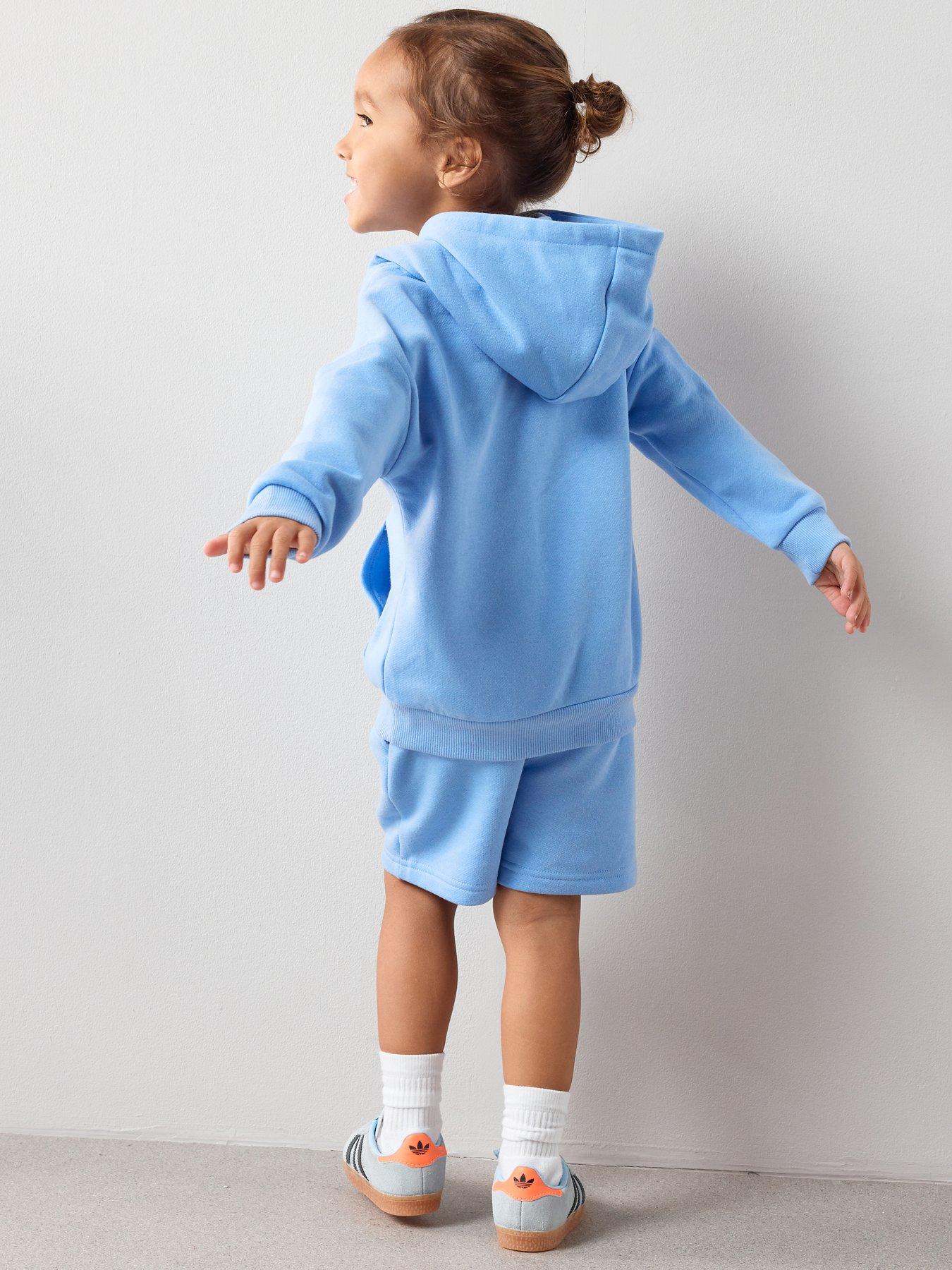 Image 2 of 6 of The Very Collection Boys Keep On Smiling Sweatshirt And Sweat Shorts Set - Blue