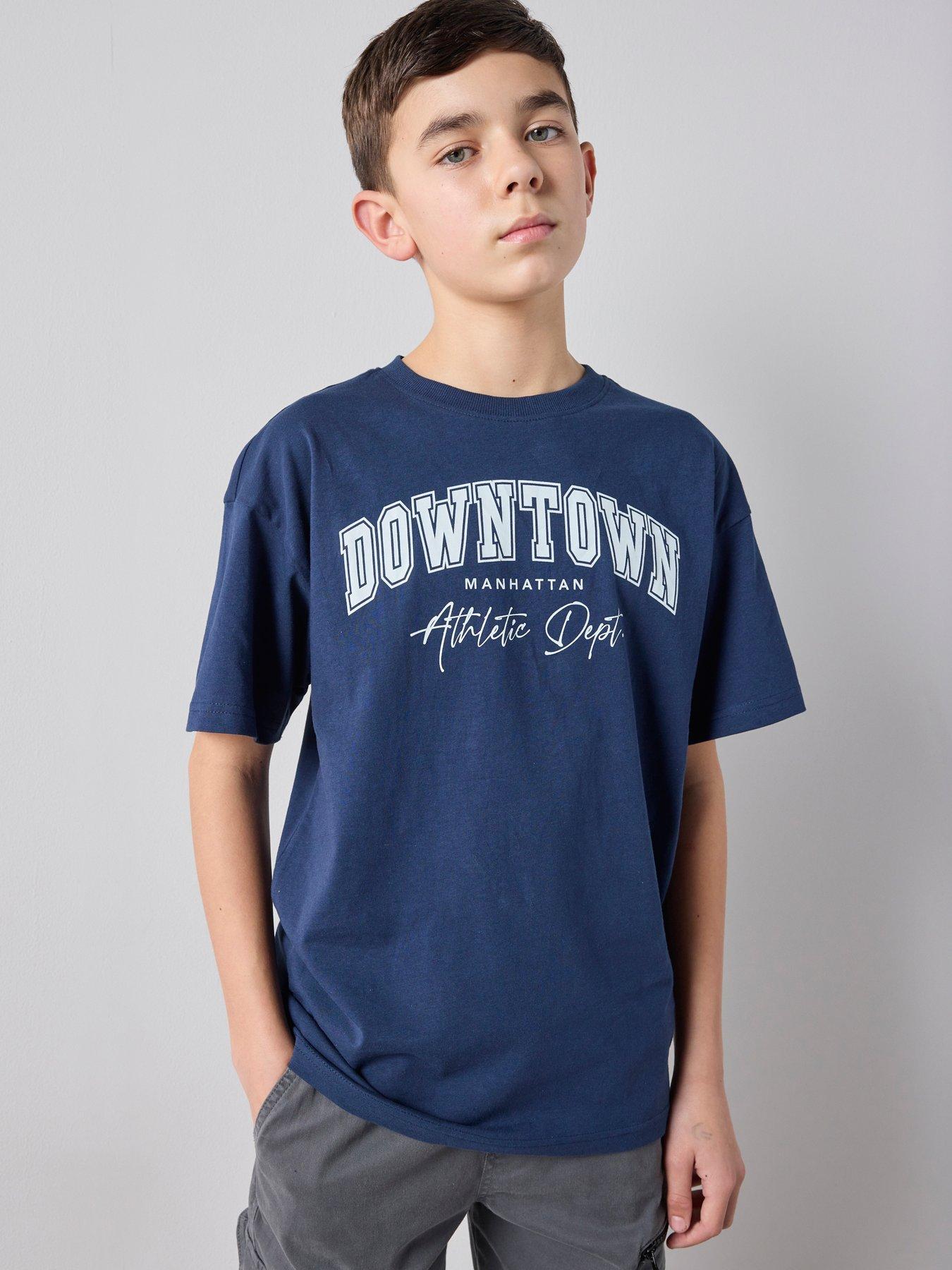 The Very Collection Boys Downtown T-shirt - Navy