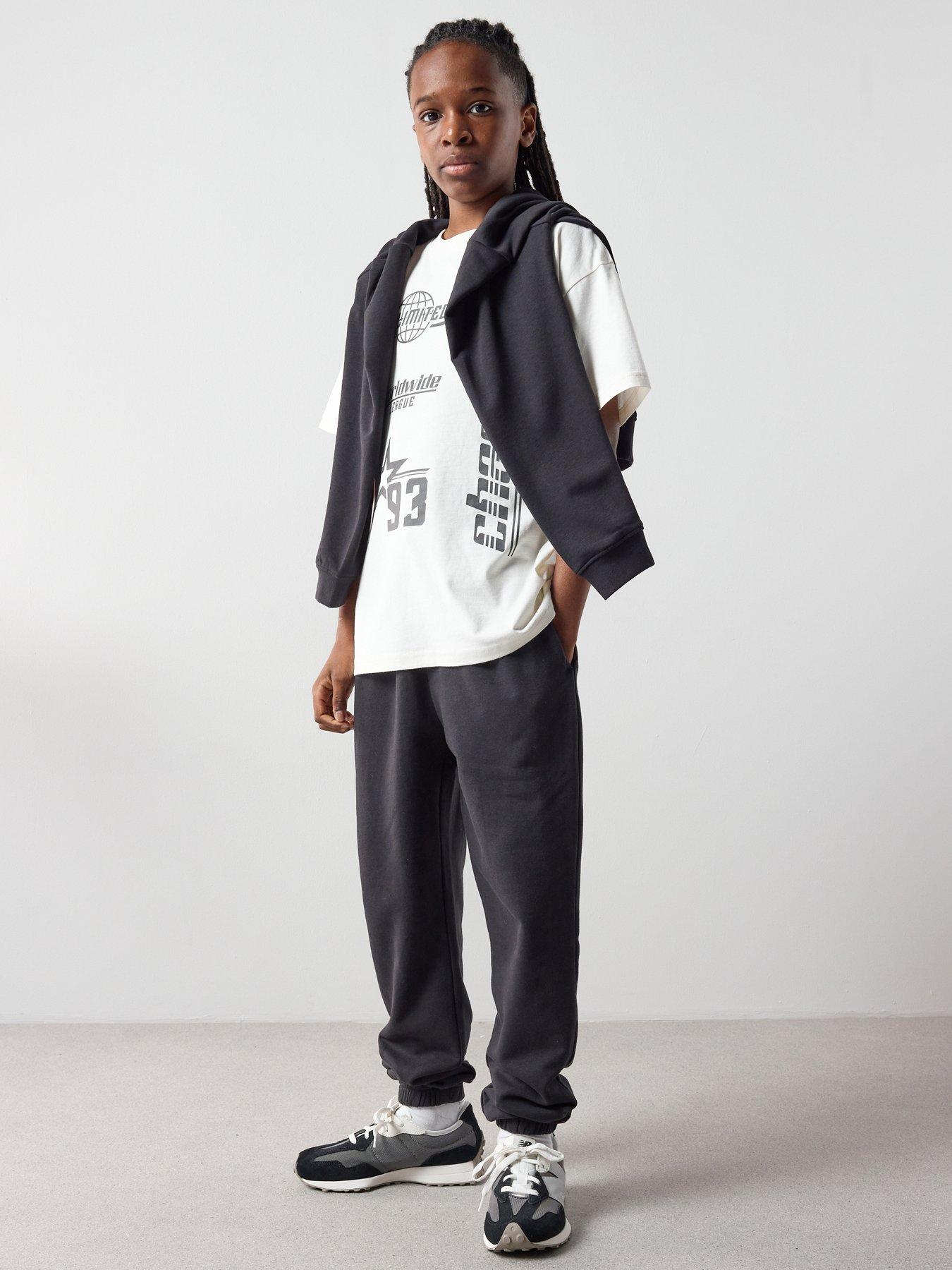 Image 3 of 6 of The Very Collection Boys Single Jogger - Black