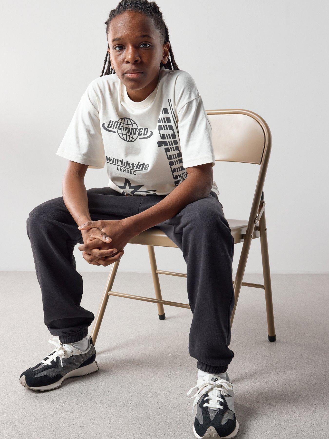 Image 4 of 6 of The Very Collection Boys Single Jogger - Black