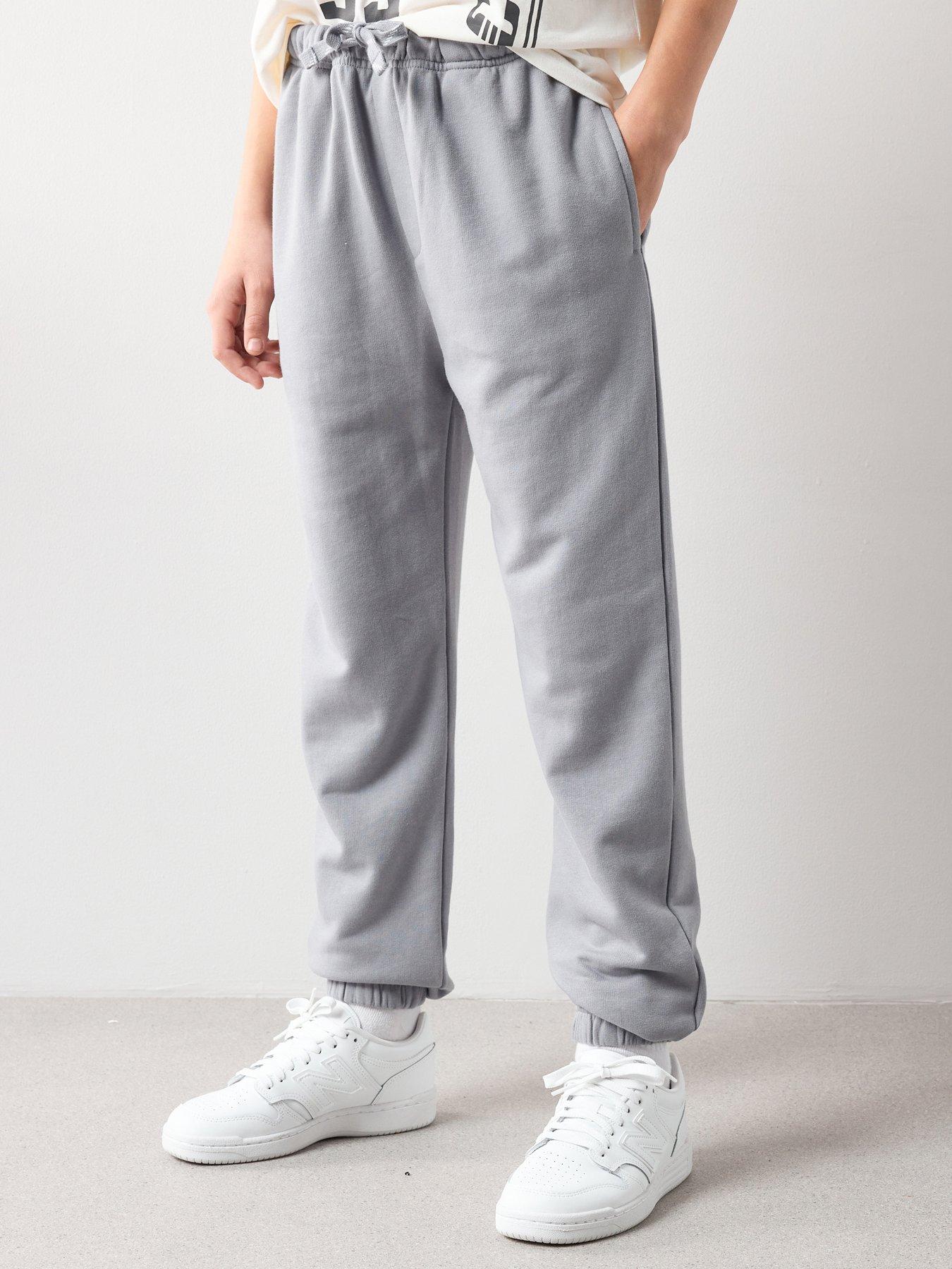 The Very Collection Boy Cuffed Leg Sweat Joggers - Grey