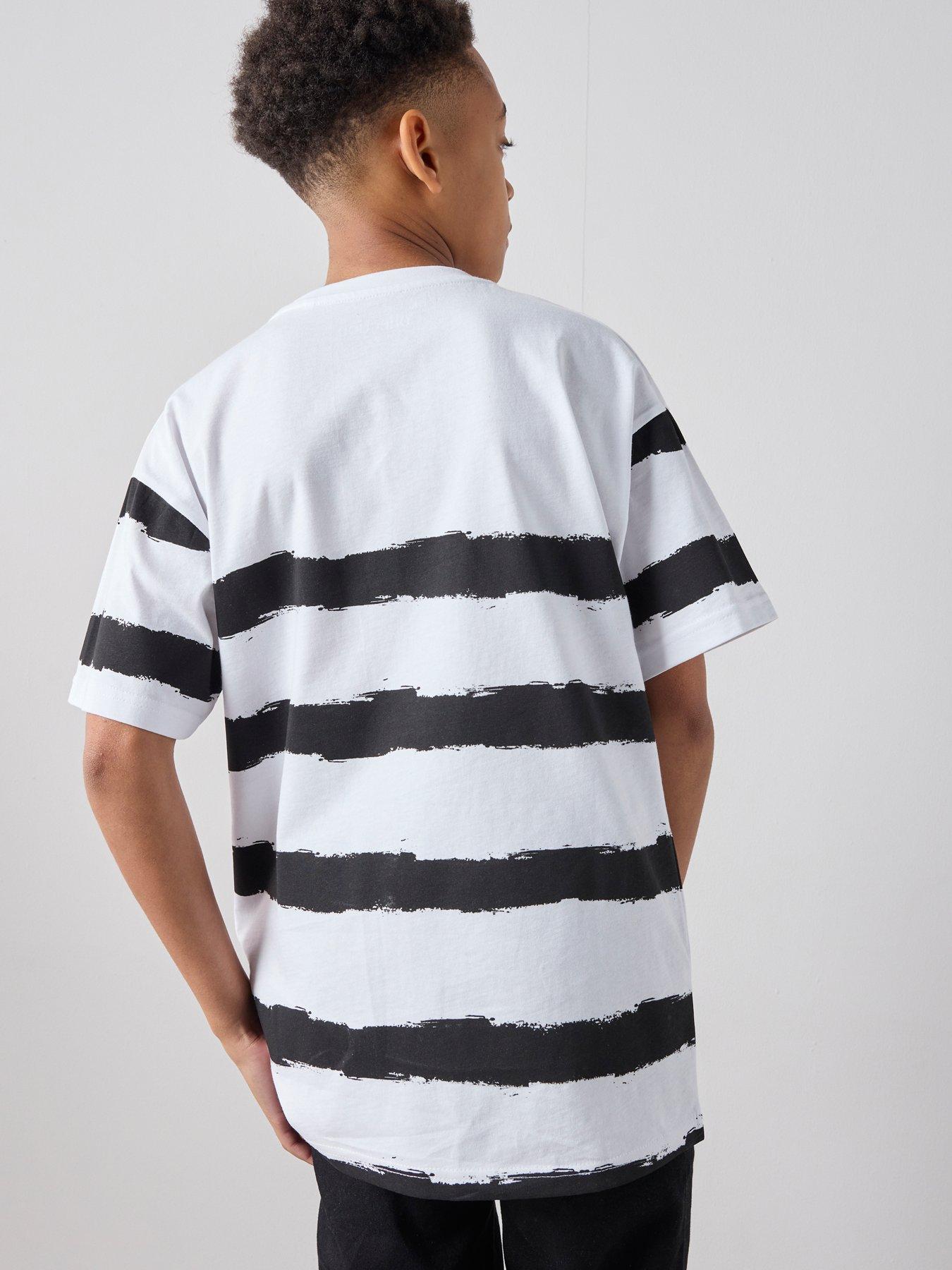 Image 2 of 6 of The Very Collection Boys Tie Dye Stripe T-Shirt - Multi