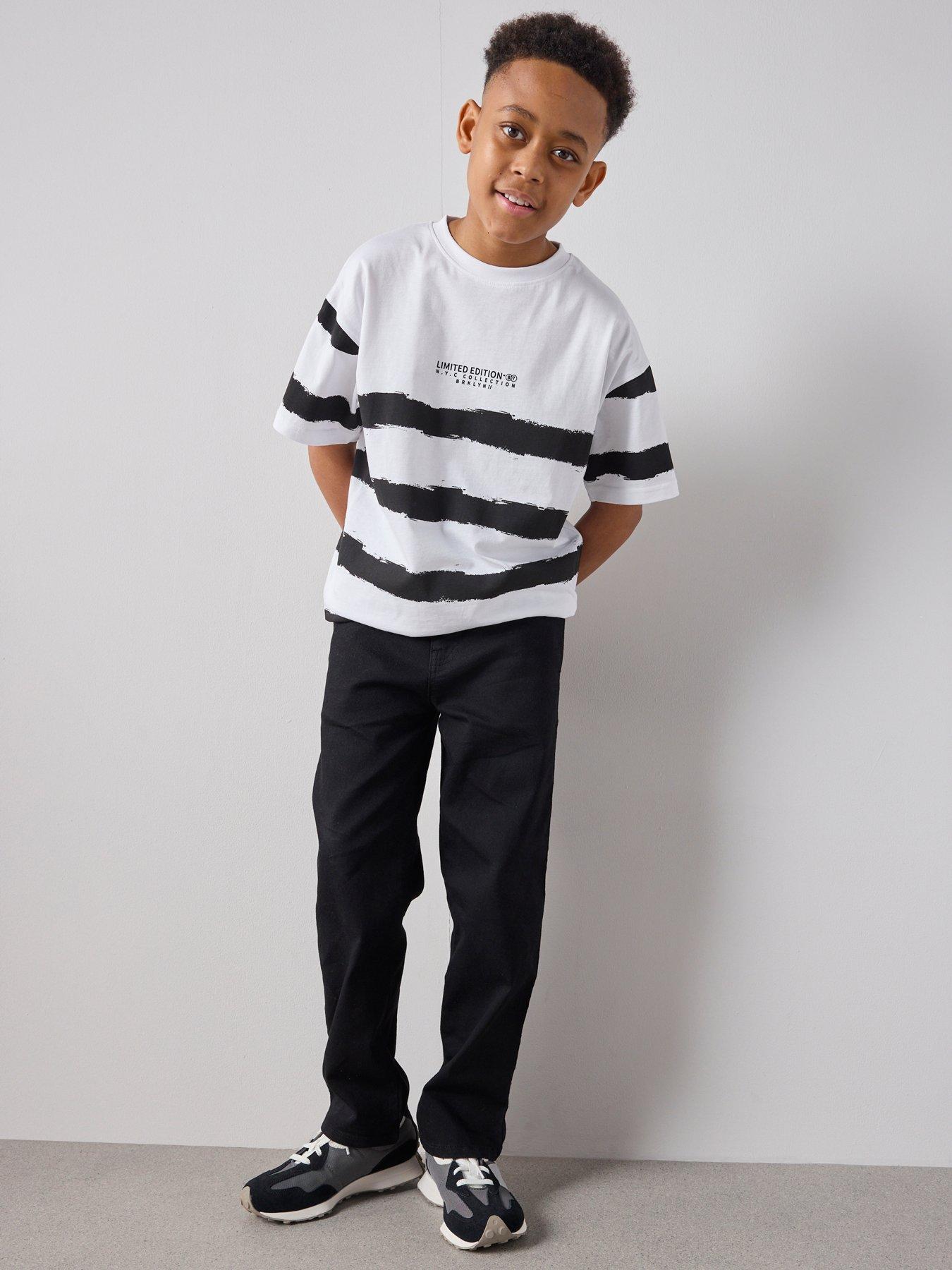 Image 3 of 6 of The Very Collection Boys Tie Dye Stripe T-Shirt - Multi