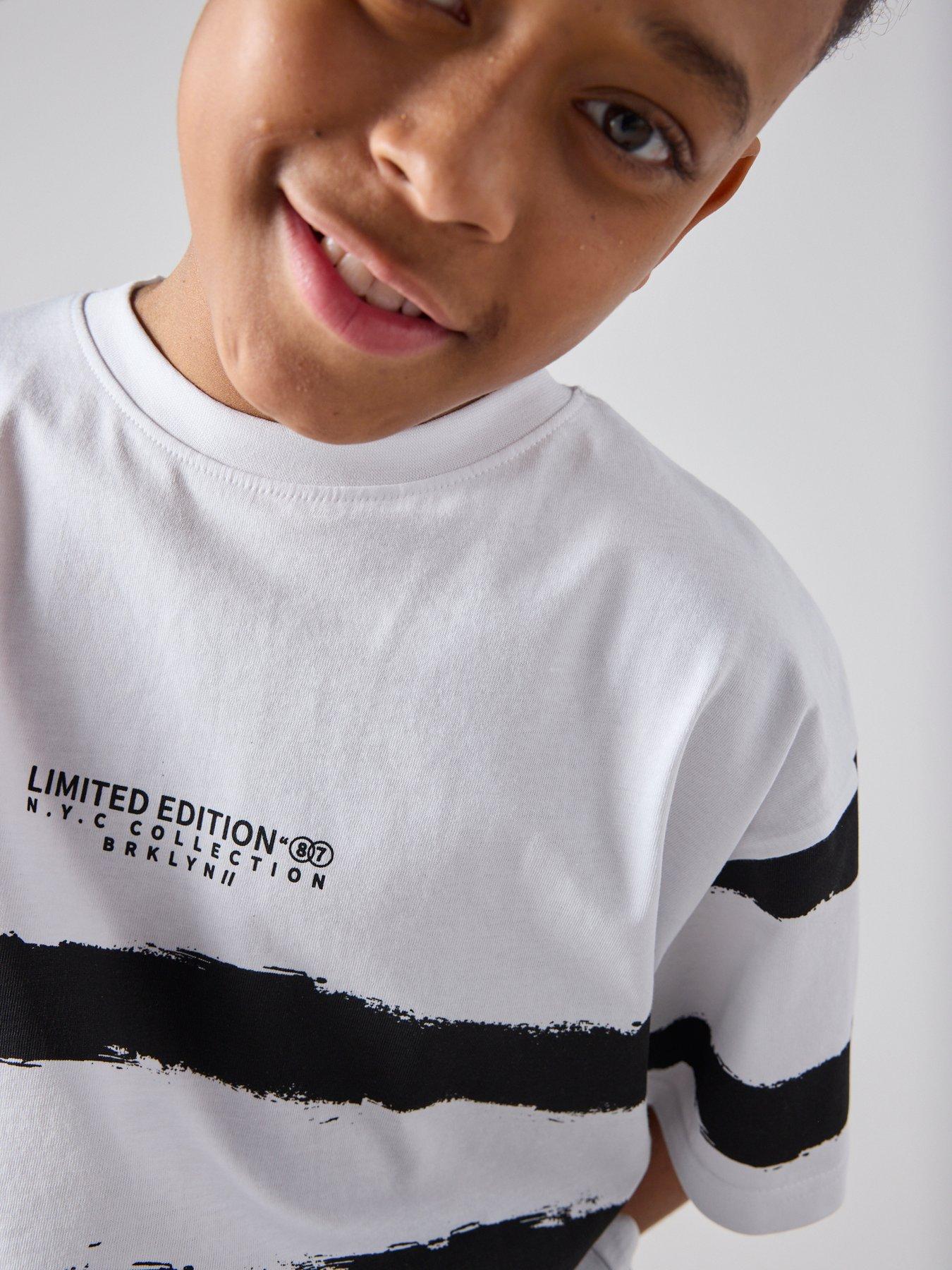 Image 5 of 6 of The Very Collection Boys Tie Dye Stripe T-Shirt - Multi