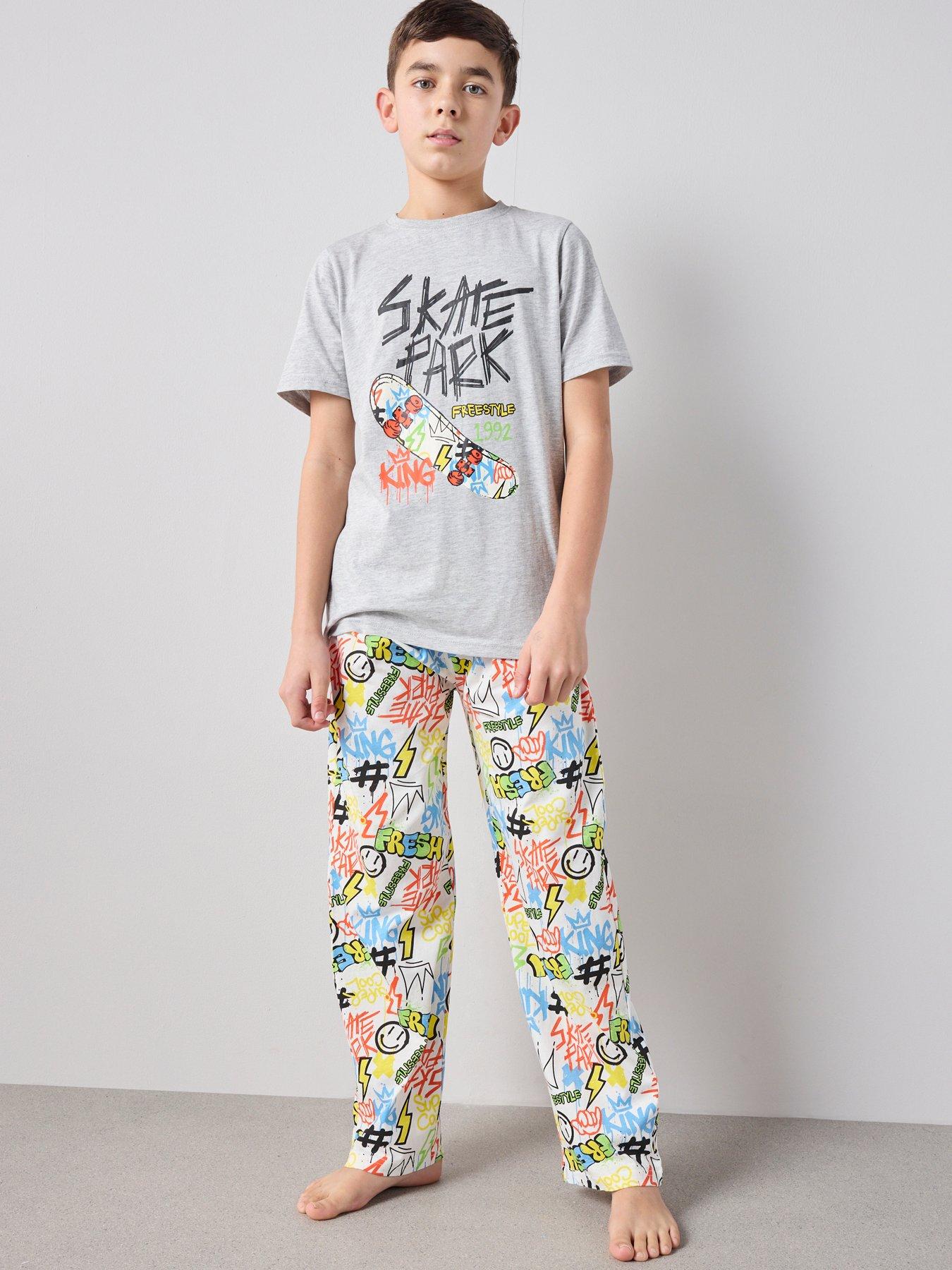 The Very Collection Boys Skate Park Pyjama Set - Multi