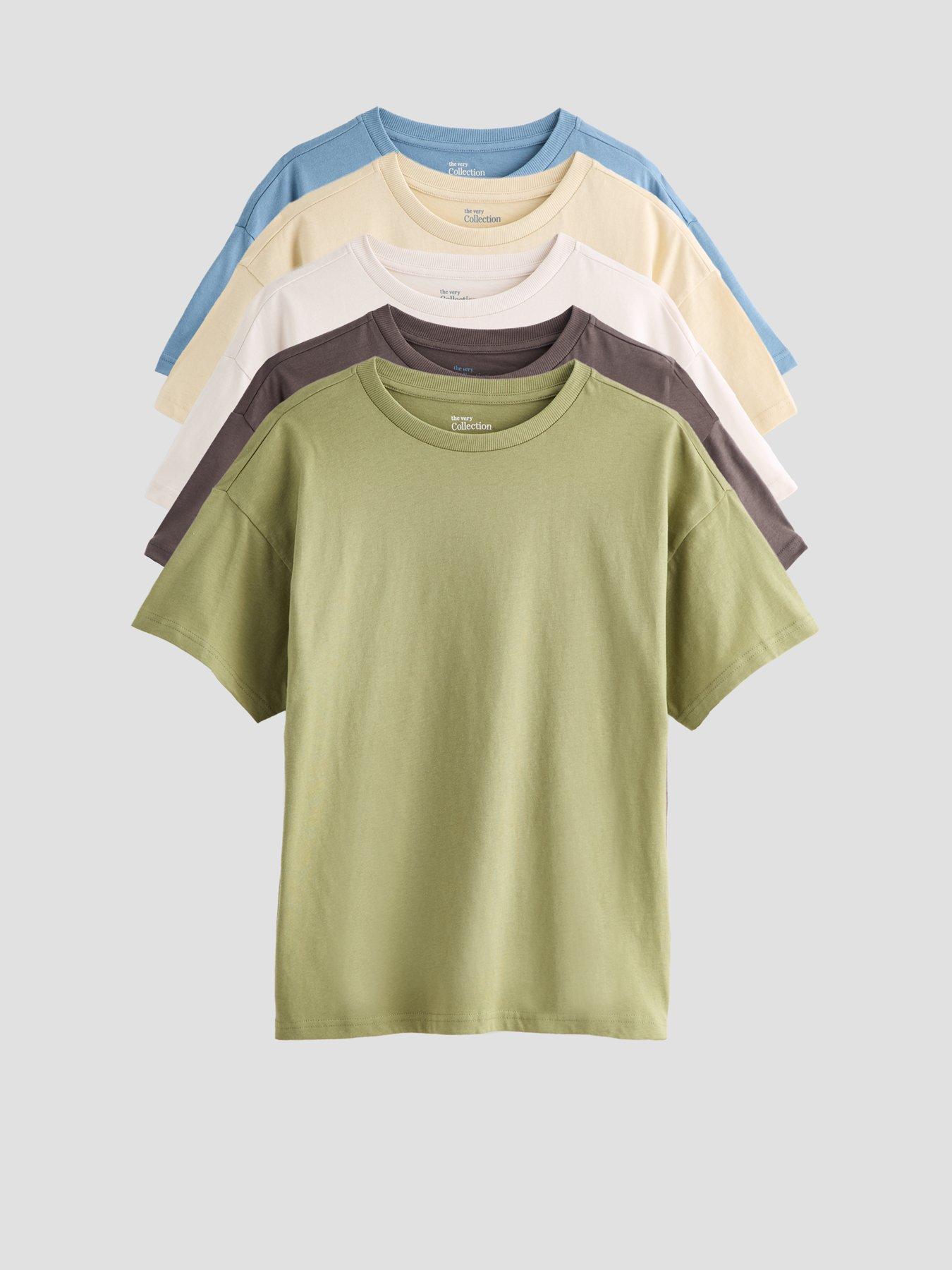 Image 1 of 5 of The Very Collection Boys 5 Pack T-shirts - Multi