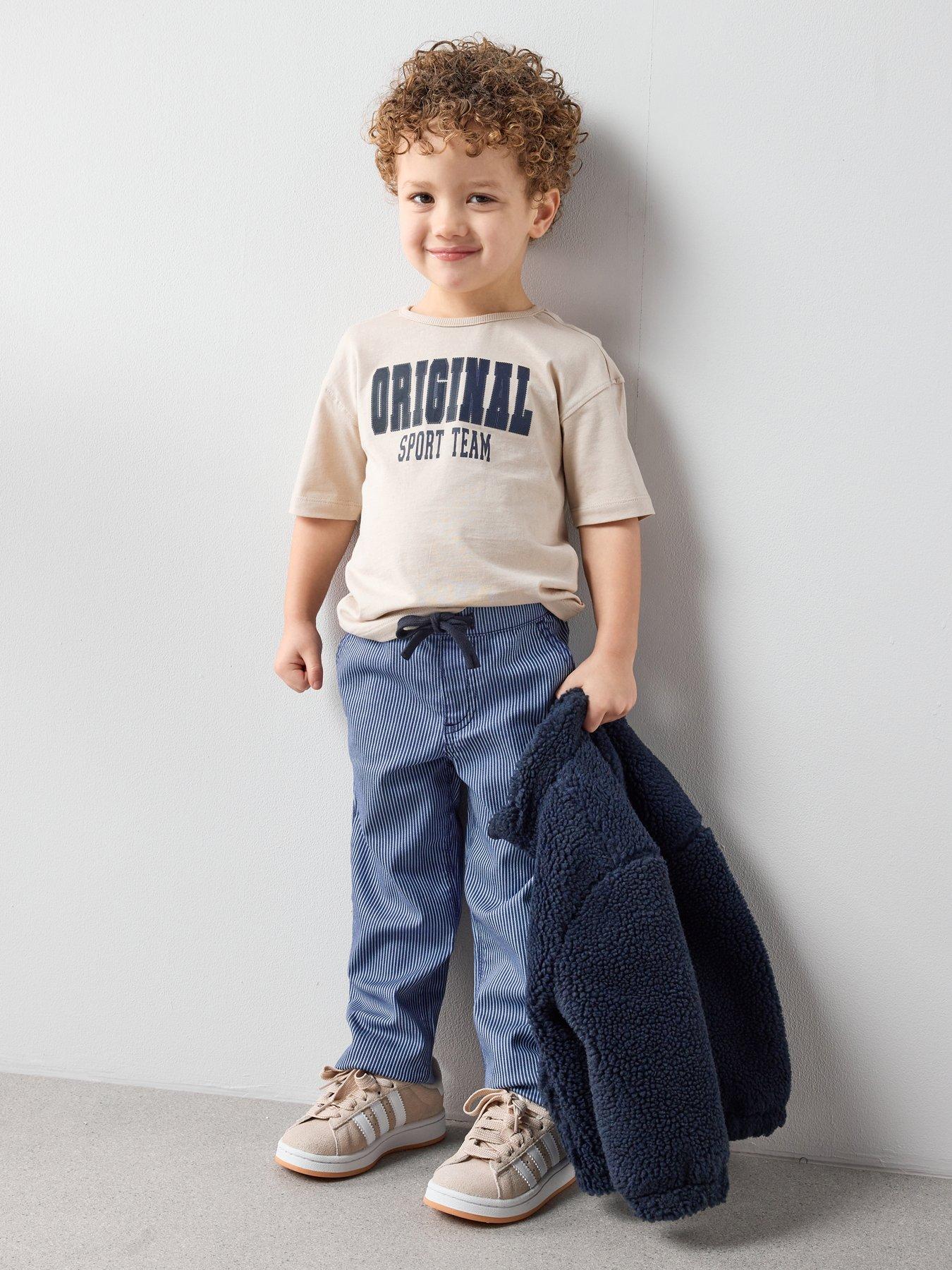 Image 1 of 6 of The Very Collection Boys Original Sports Applique Detail Tshirt - Cream