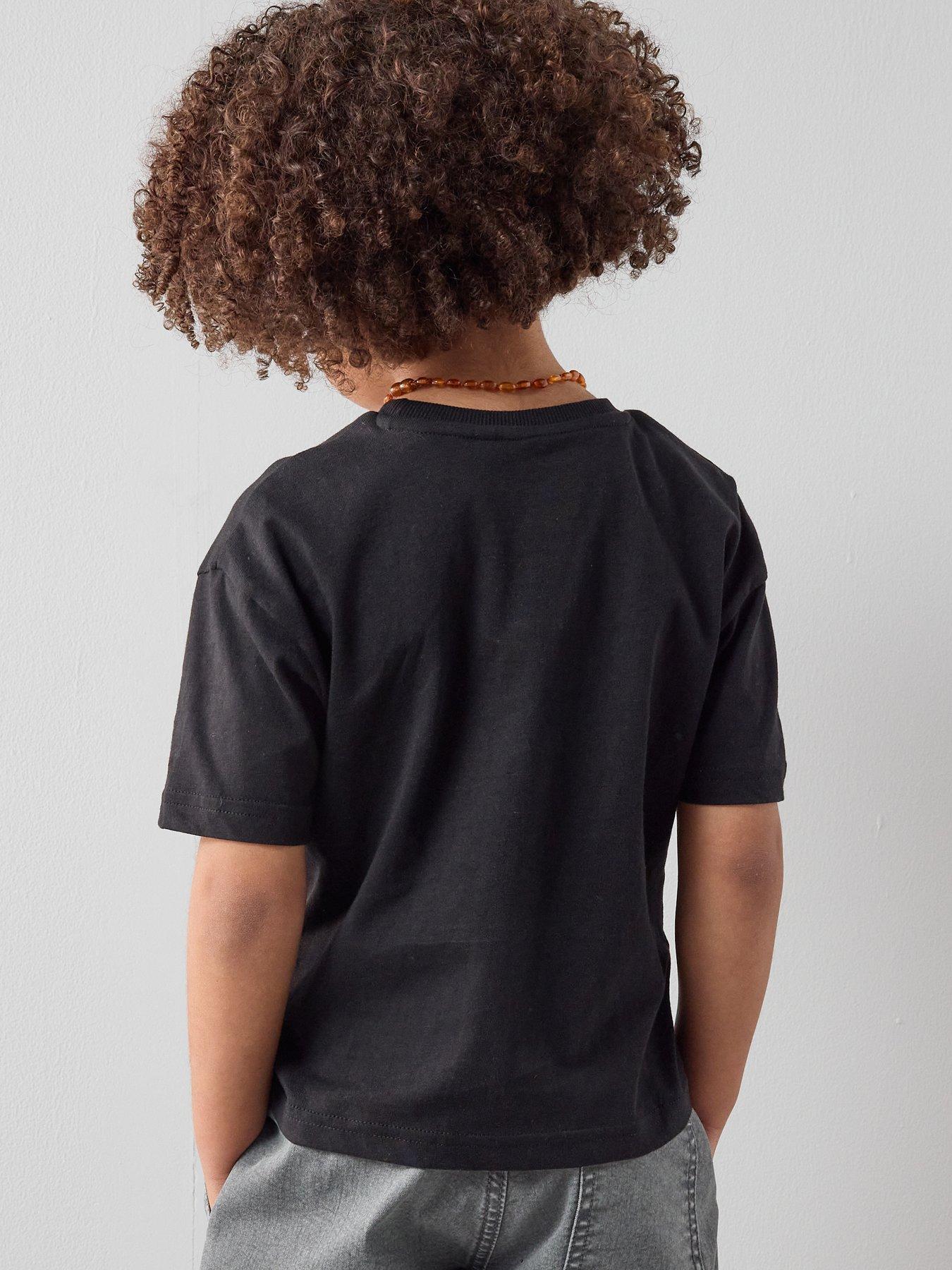 Image 2 of 6 of The Very Collection Boys Heart Breaker Graphic Short Sleeve T-shirt - Black