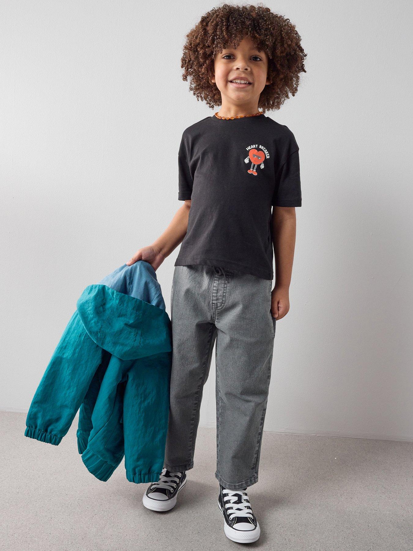 Image 3 of 6 of The Very Collection Boys Heart Breaker Graphic Short Sleeve T-shirt - Black