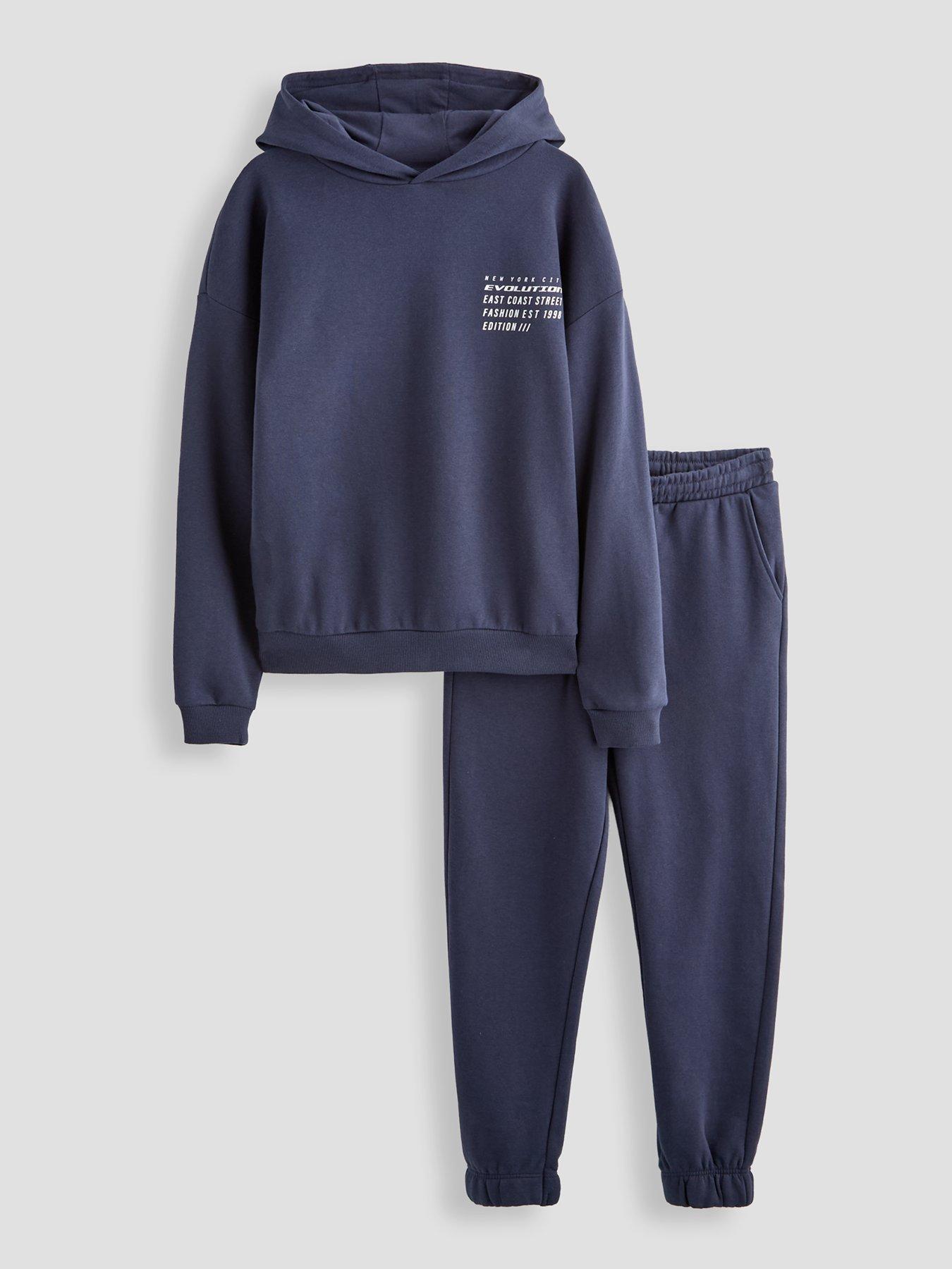 The Very Collection Boys Evolution Hoodie And Joggers Set - Navy